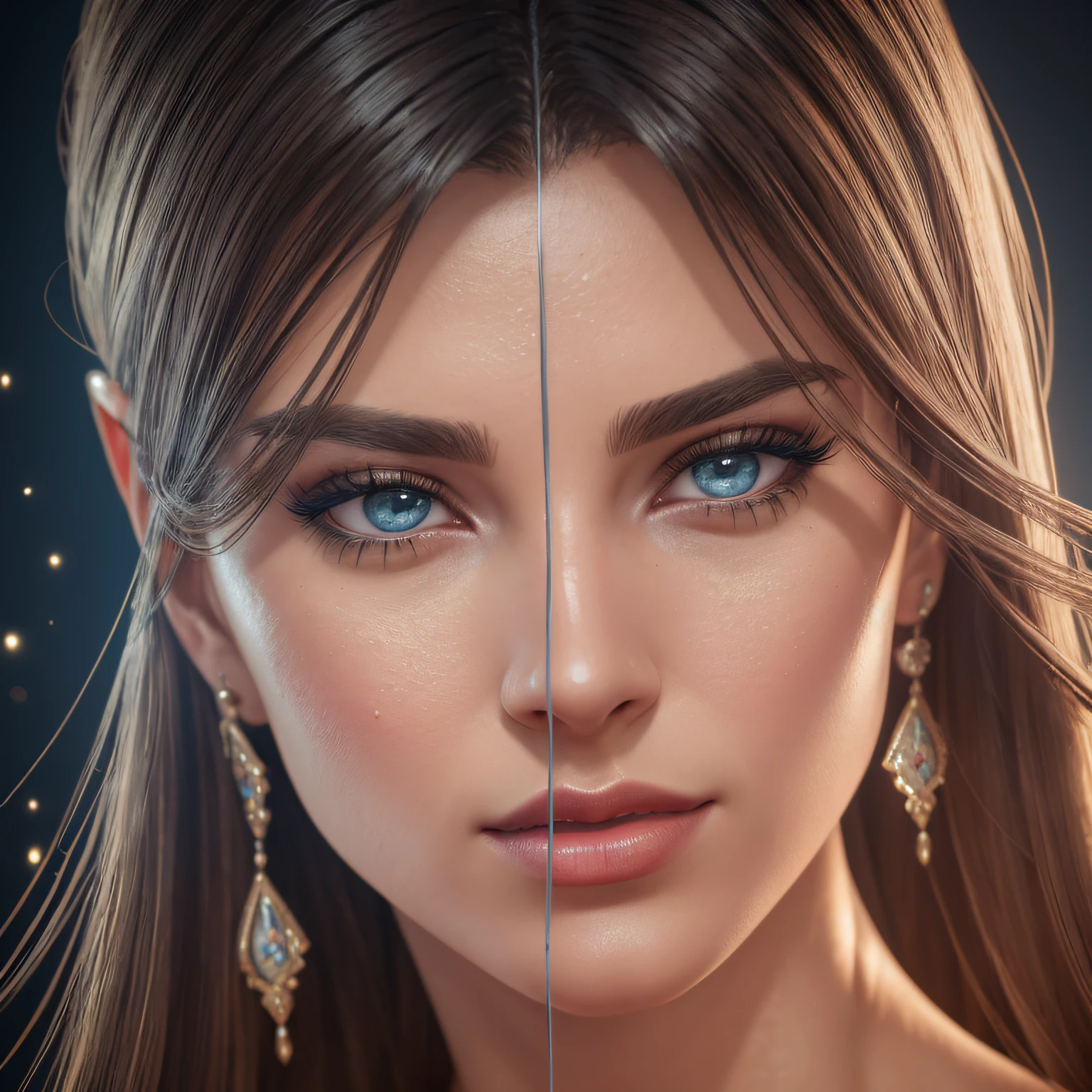Woman with big breasts, realistic long hair, vivid image, masterpiece, (best quality: 1.2), ultra detailed, realistic, high resolution, high quality, cinematic light, ray tracing, ultra high resolution, UHD, (photorealistic: 1.5), intricate details, detailed textures, fine details, high quality shadows Best quality, Beautiful perfect proportional lingerie stockings model girl, award-winning full body photo (full body) (slim proportional body) (ifbb: 1.2) ((gorgeous beautiful perfect proportional proportional model)), (full body) (blonde), ((perfect breasts 75D size)), (seducer), (wet skin), (water drops on skin), (makeup with red lipstick), (blue eye makeup), (long perfect, open legs), (transparent bikini), (red high heels), (detailed neckline), (jewelry)), ((accent loot)), (reflection of the back wall), detailed complex iris, ((detailed facial features))), (very skin detail: 1.2), (photorealistic realistic concept: 1.3), global illumination, Backlight, Flowers, (Warm Light)), Sharp Focus, Detail Skin, Mirror in the background, Composites cinematic, Ultra detail, Realistic, Ultra realistic, Volumetric lighting, 12K, Cinematic Compositing, Art Station Trend, Photorealistic Style, (depth of field: 1.3), Photorealistic --auto --s2