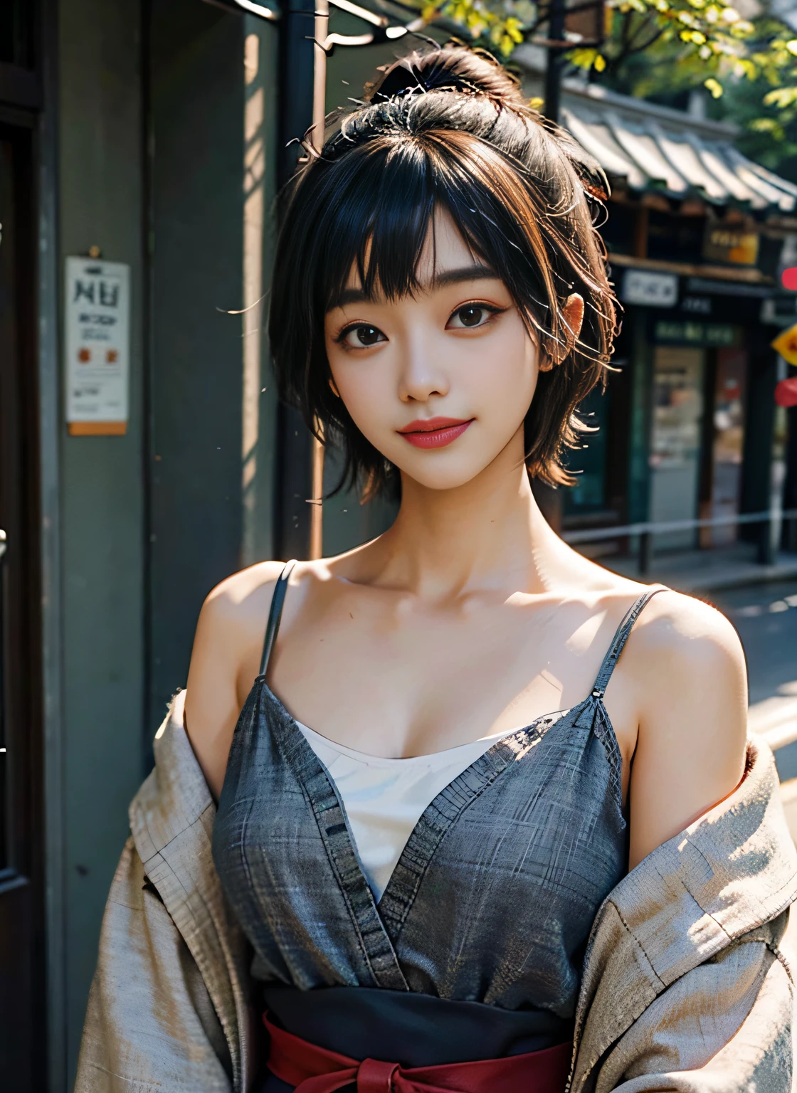 korean woman, (masterpiece, pretty person, polluted smile), virtual youtube, detailed skin texture, detailed cloth texture, beautifully detailed face, masterpiece, collarbone, (ULZZANG-6500-V1.1:0.4)