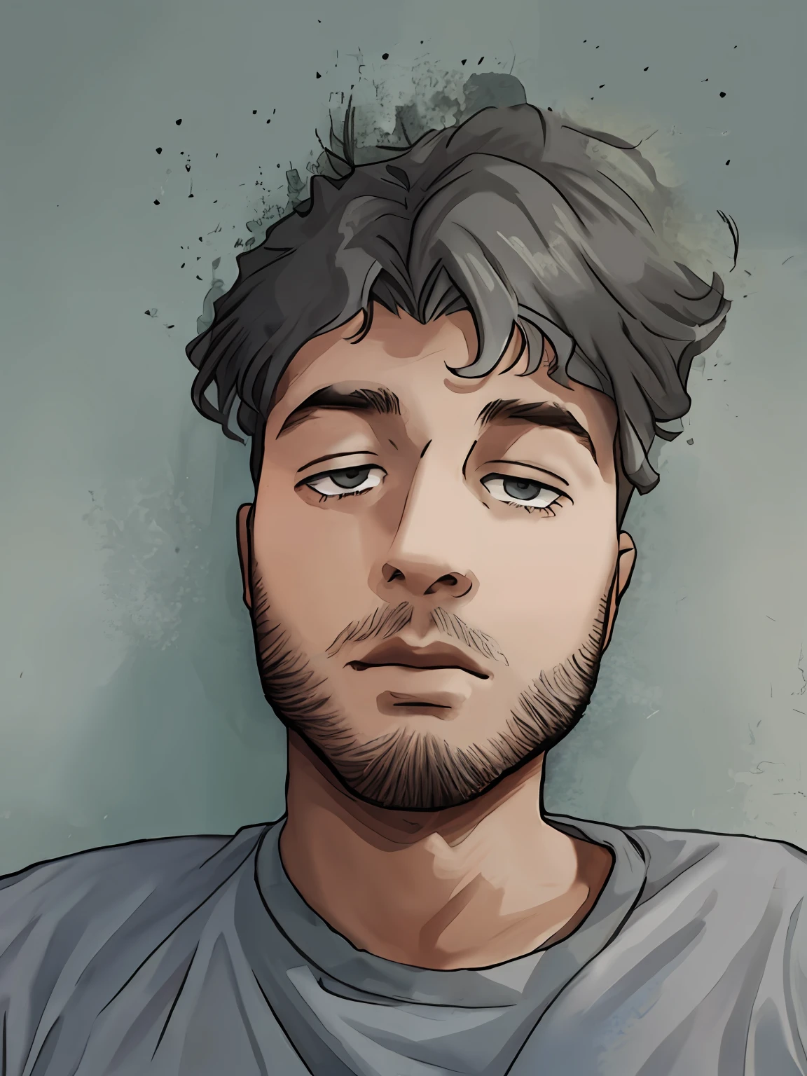 boy with gray shirt, young