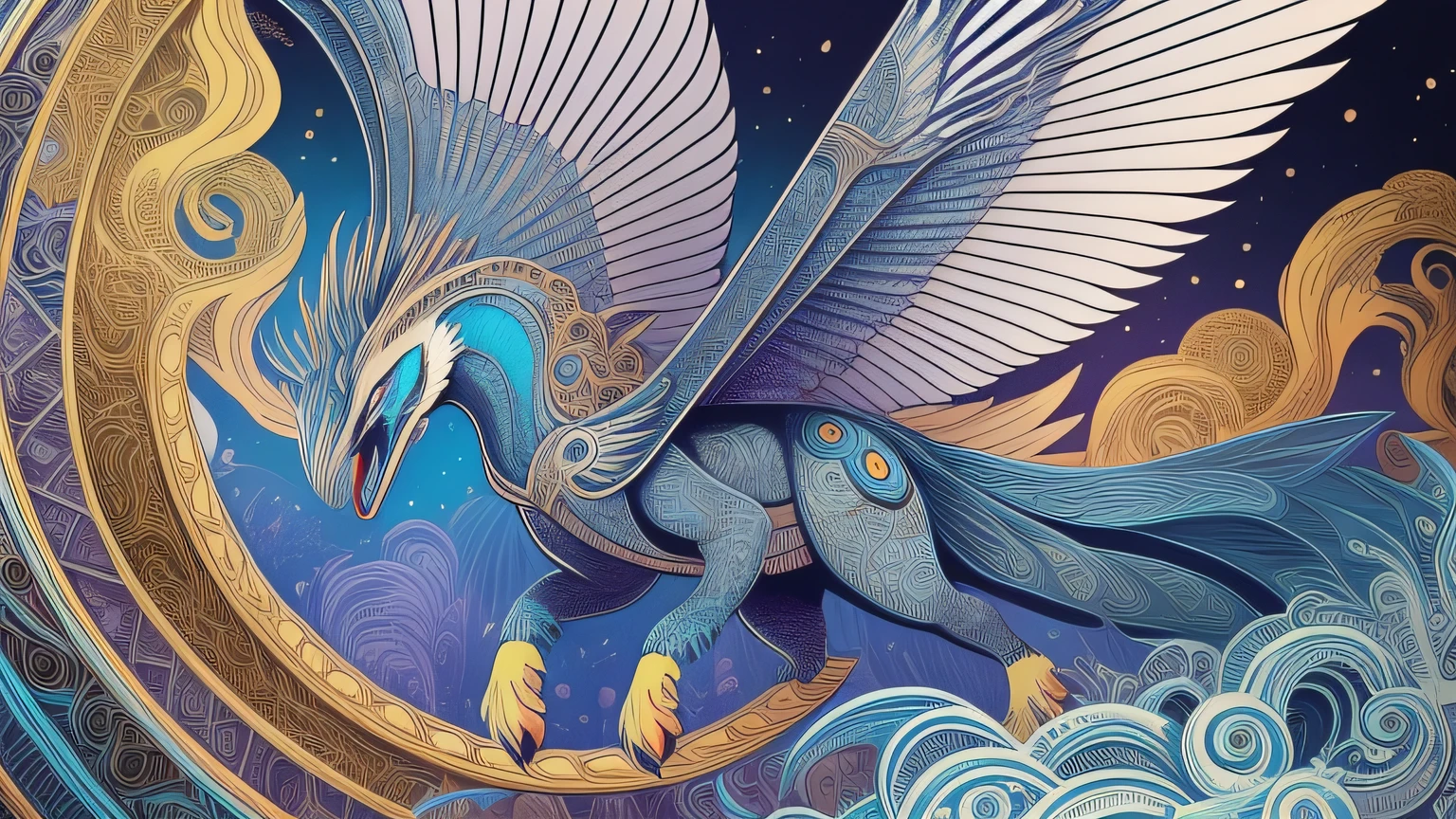 There is a big bird that is flying over a lion, Aaron Horkey style, Aaron Horkey style, highly detailed vector art, flying mythical beasts, highly detailed illustration, highly detailed illustration.", intricate detailed illustration, hyperbeast design, intricate detailed illustration, with wings. ultra-detailed, highly detailed and colorful, detailed digital illustration, highly detailed creature
,illustration of a bug with a large body and a long antenna, hyperbeast design, screentone, color illustration, hyper detail illustration, detailed 2d illustration, full color epic illustration, flies, king of flies, a beautiful art illustration, more detailed illustration, insectoid, colorfull illustration, jen bartel, poster illustration, surreal flat colors
,there is a blue dragon with wings flying in the air, mythical creature, aaron horkey style, highly detailed vector art, a mythical creature, aaron horkey, flying mythical beasts, a beautiful art illustration, mythical creatures, intricate detailed illustration, fantasy creature, detailed intricate illustration, great digital art with details, fenrir, inspired by Nōami, highly detailed illustration
