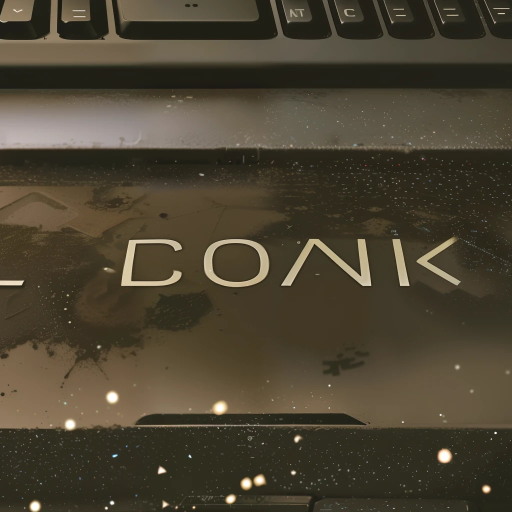 A closeup of a laptop keyboard with lots of dust, keyboards, technological angst, exploitable image, keyboard, technological, modern technology, covered in dust tar. DSLR, covered with tar. dslr, gritty technology, accurate representation, technologies, made of tar, digital matte, defunct technology, digital media