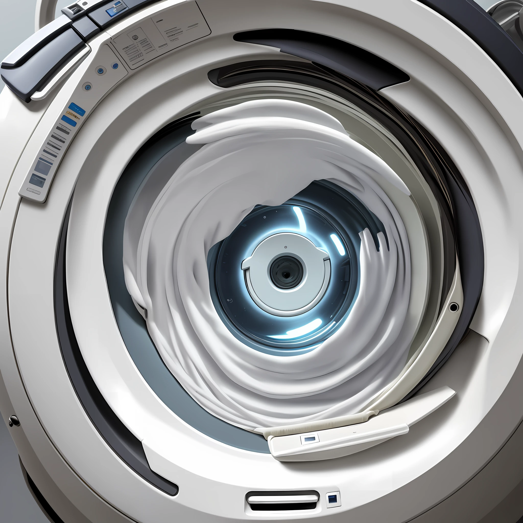 To create the appearance of a washing machine, it is necessary to have a sense of technology