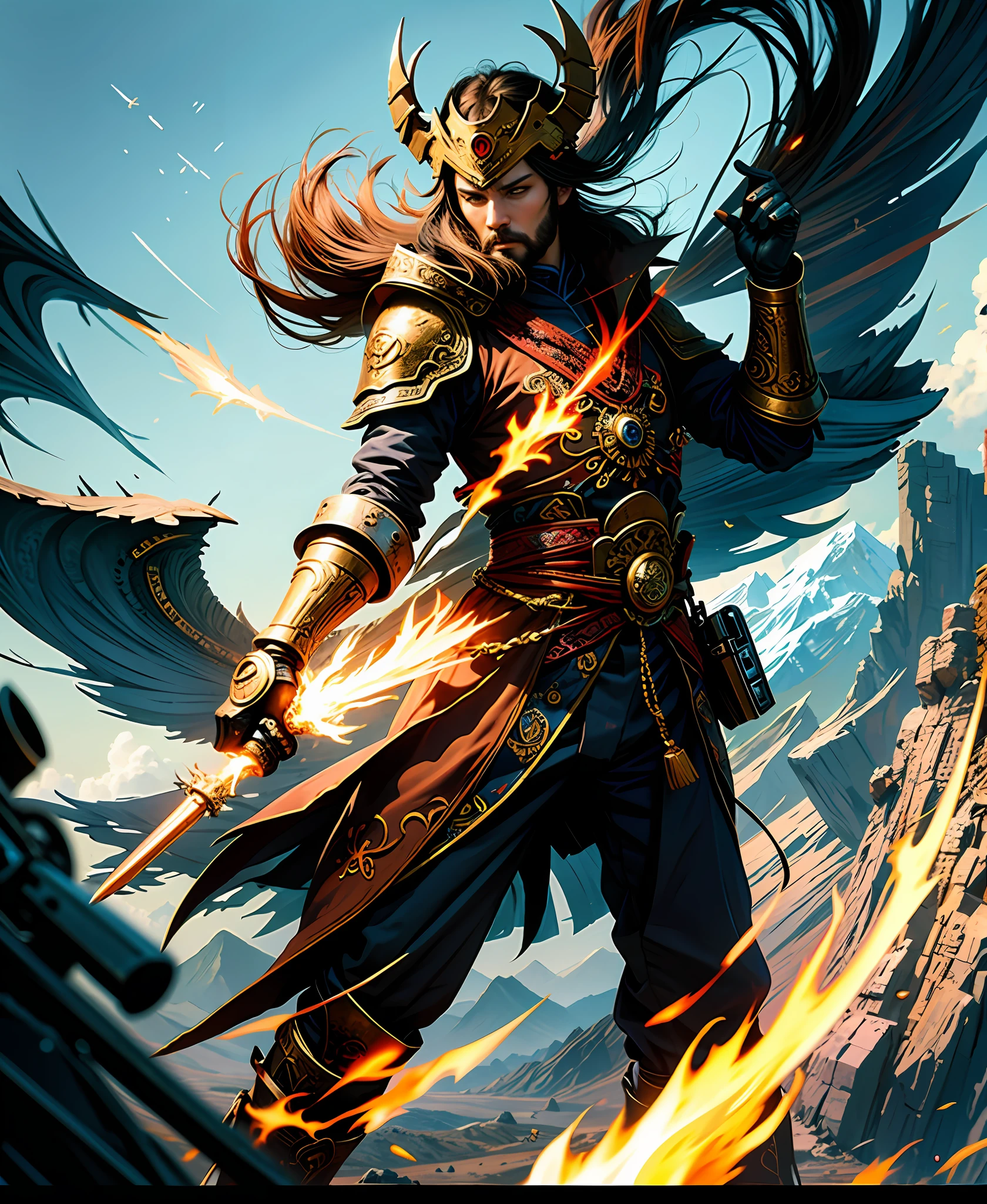 Yi San Şhin style digital art,