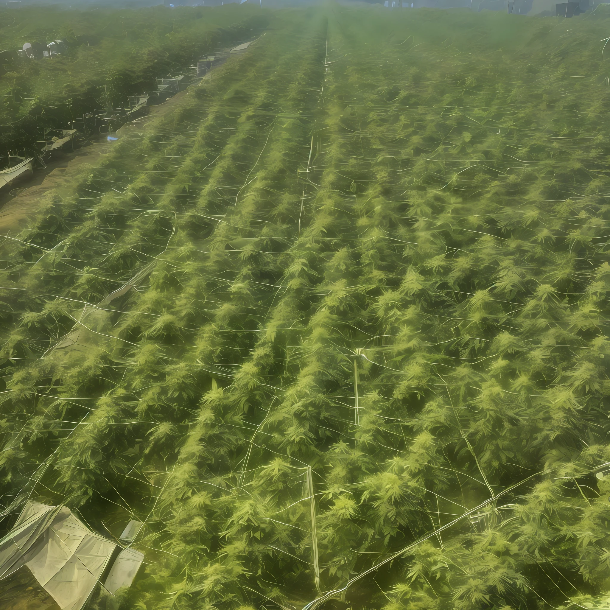 One beauty, cannabis factory, cannabis cultivation, 8k, high image quality