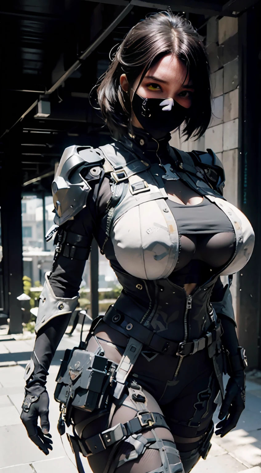 ((Best quality)), ((masterpiece)), (detailed:1.4), 3D, an image of a beautiful cyberpunk female,((Big Boobs:1.4)),Abs, Ultra Detailed Face, Detailed Lips, Fine Eyes, double eyelids,HDR (High Dynamic Range),Ray Tracing,NVIDIA RTX,Super-Resolution,Unreal 5,Subsurface scattering,PBR Texturing,Post-processing,Anisotropic Filtering,Depth-of-field,Maximum clarity and sharpness,Multi-layered textures,Albedo and Specular maps,Surface shading,Accurate simulation of light-material interaction,Perfect proportions,Octane Render,Two-tone lighting,Wide aperture,Low ISO,White balance,Rule of thirds,8K RAW,