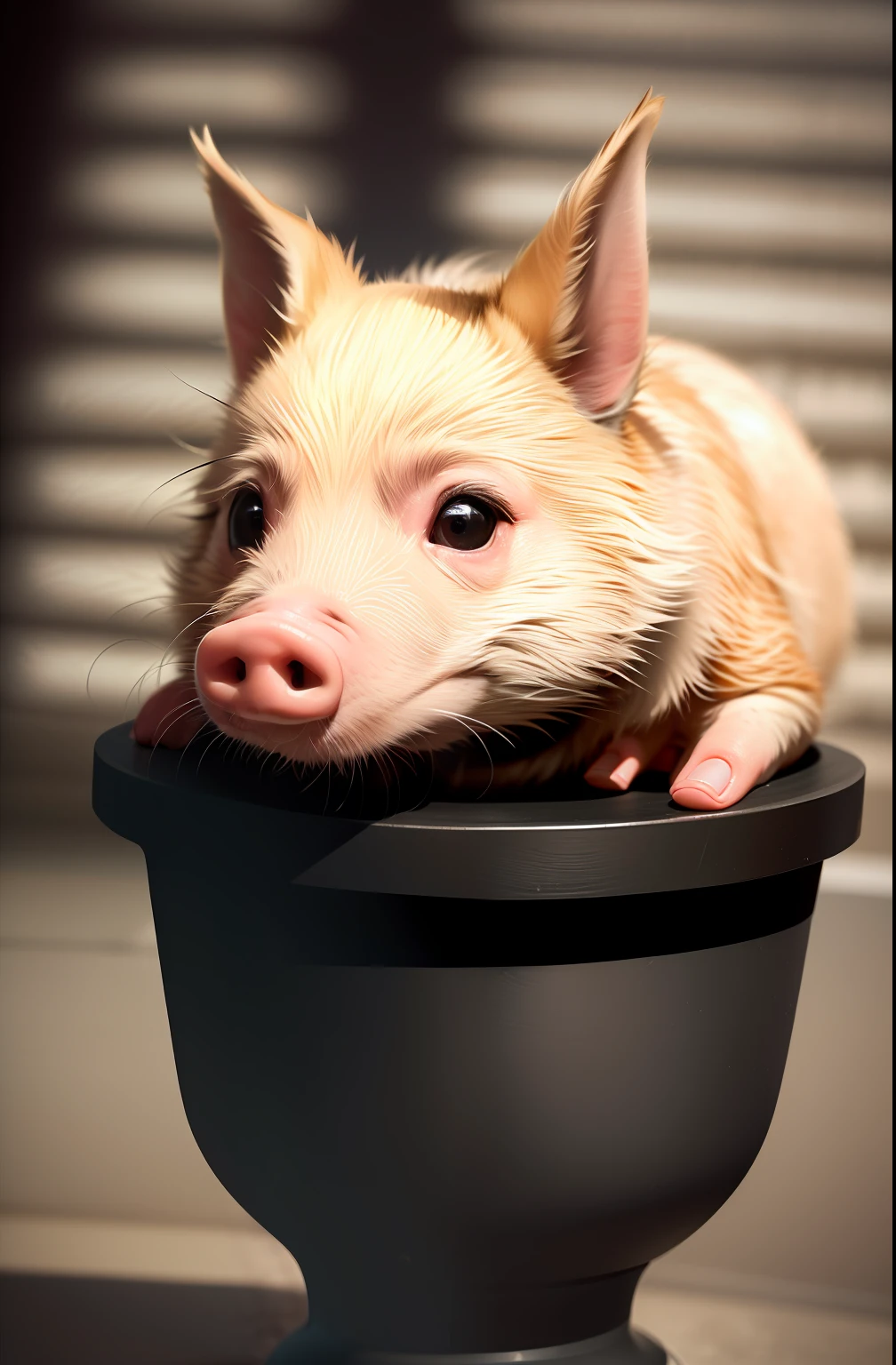 pig, loneliness, subway, detail, hair, moe, crazy eyes, glaring, fox ears, frustration, panic, surrealism, verism, chiaroscuro, ray tracing, film grain, fujifilm, depth of field, frame, letterbox, wide angle, close up, f/1.8, fujifilm, ultra wide angle, uhd, textured skin, super detail, 4K