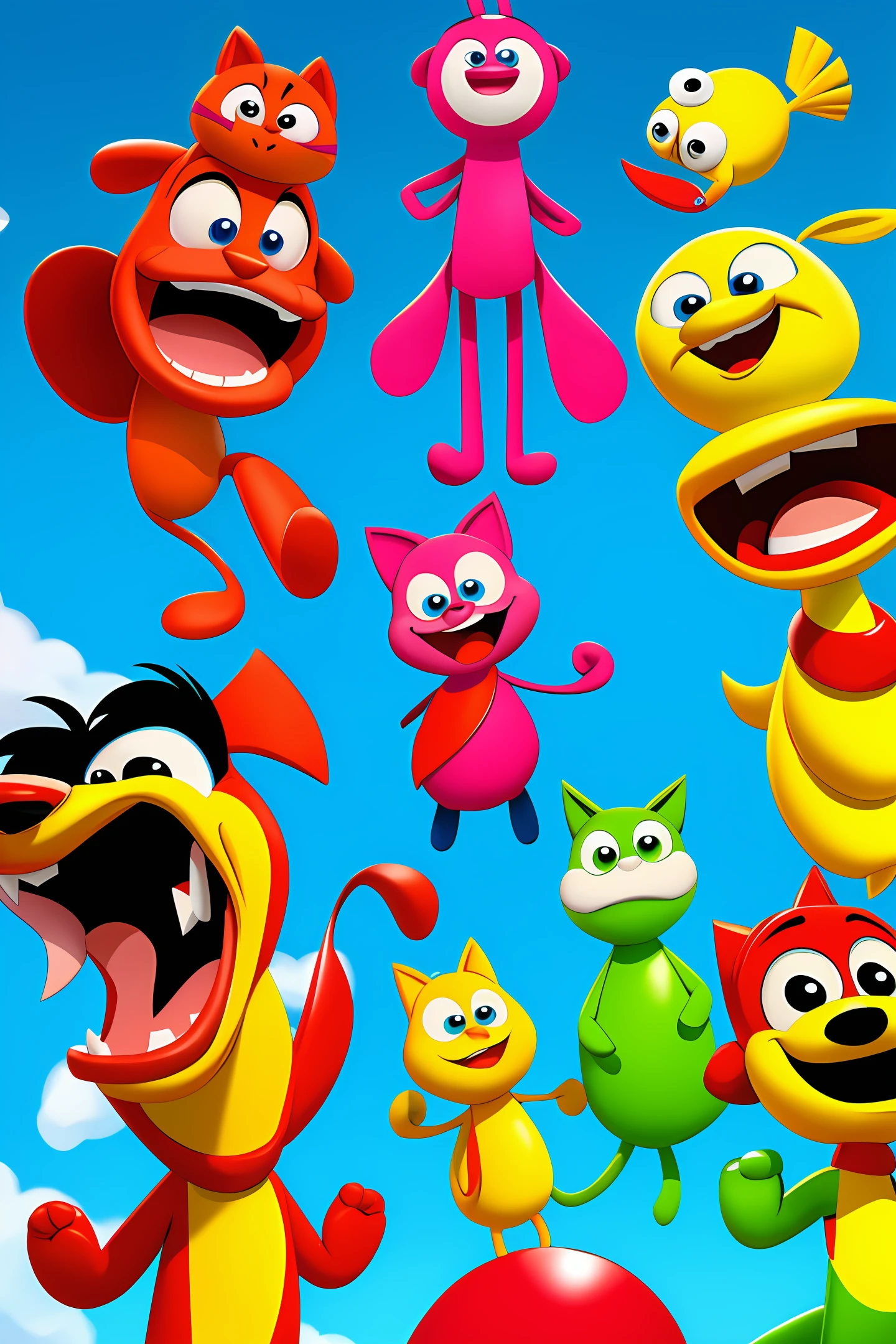 Cartoon characters