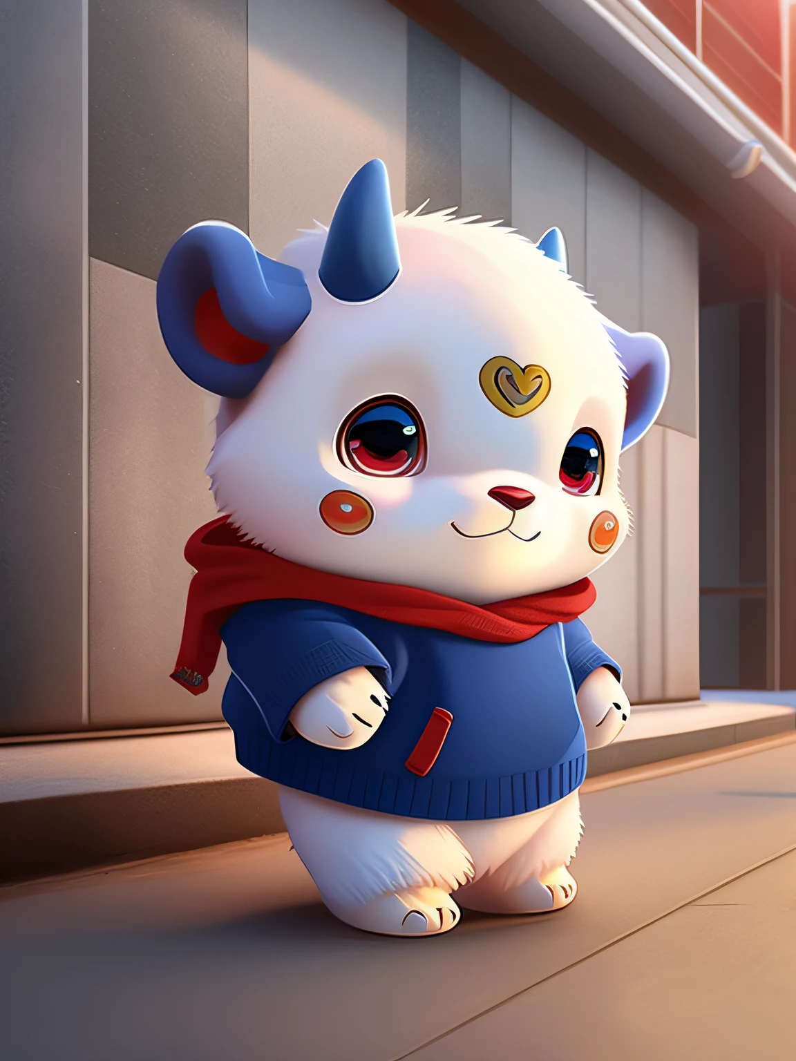 Mascot, with cultural characteristics, distinctive characteristics, rich connotation Urban IP with unique creativity and design, in line with the characteristics of the times Cute image, great affinity and communication Cute little buffalo, anime, contemporary art, UHD
