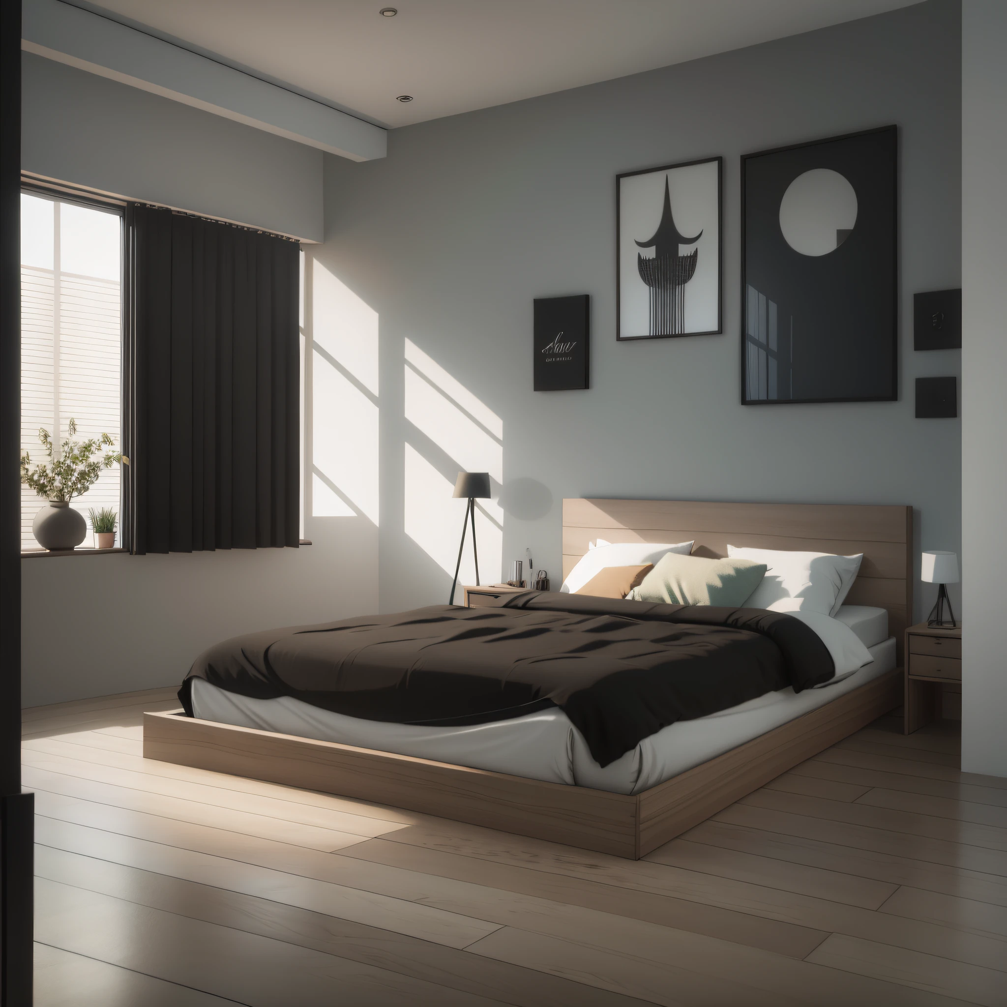 Simple bedroom