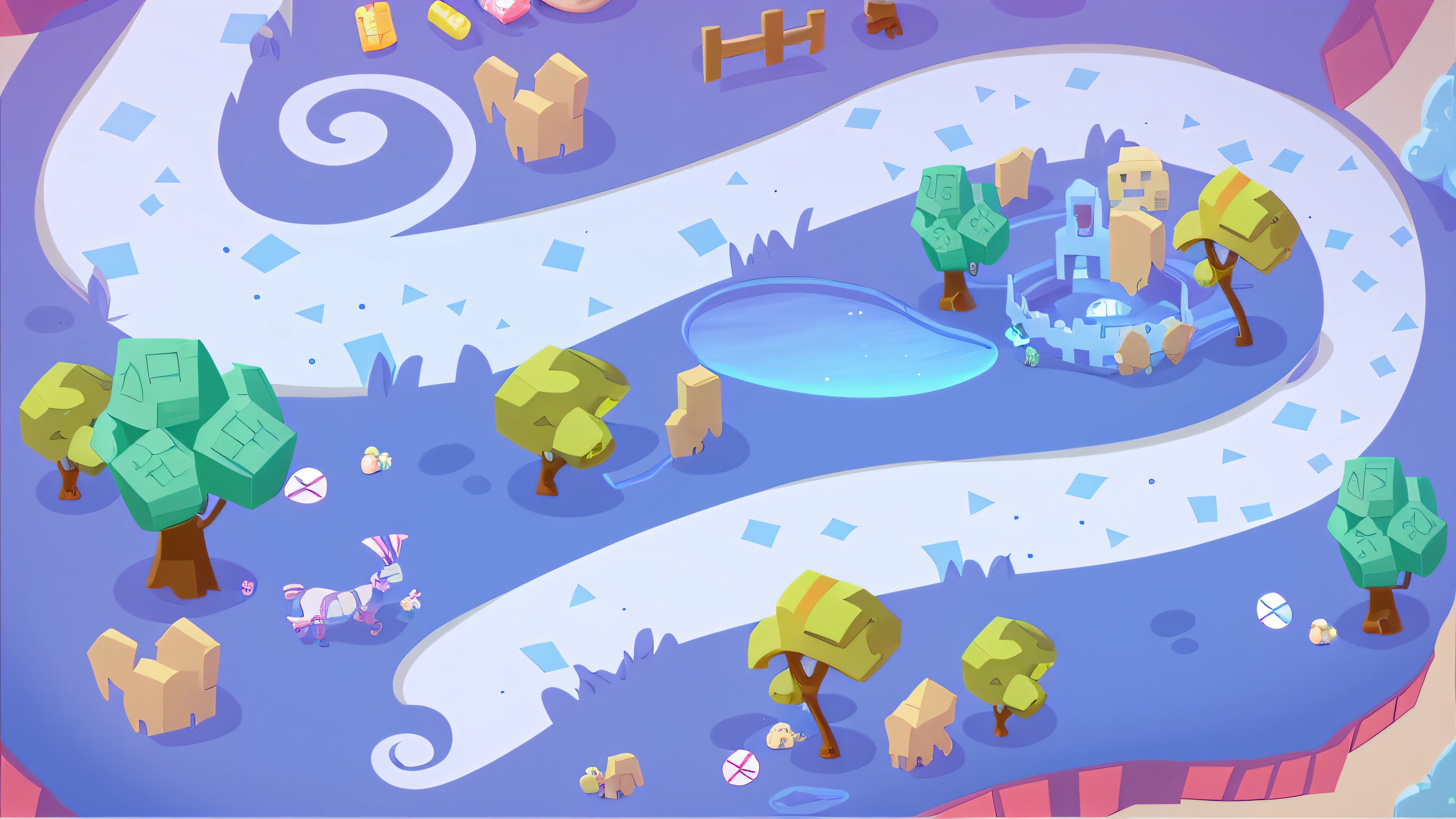 Toys, Candy, Babies, Cartoon Illustration, Stylized Game Art, Game Illustration, Mobile Game Background, Mobile Game Art, Game Map, Mobile Game Assets, Detailed Game Art, 2D Game Environment Design, Isometric Game Art, Isometric Game Assets, Isometric 2D Game Art, Background Art, Detailed Game Art Illustration, Game Assets