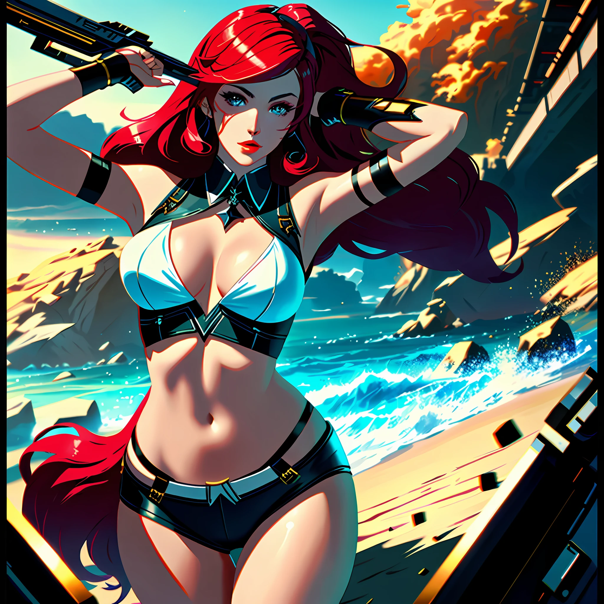Miss fortune, ultra realistic, cinematic focus, 8k quality