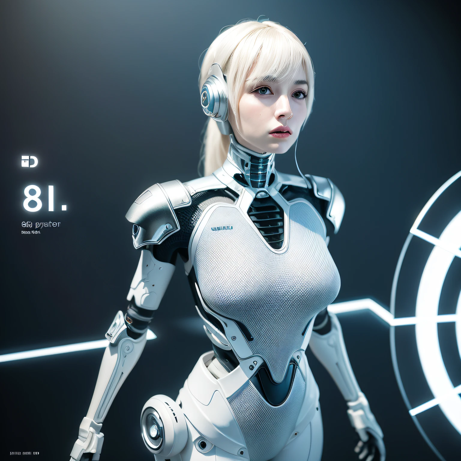 complex 3d render ultra detailed of a beautiful porcelain profile woman android upper body, closed mouth, cyborg, robotic parts, 150 mm, beautiful studio soft light, rim light, vibrant details, luxurious cyberpunk, lace, hyperrealistic, anatomical, facial muscles, cable electric wires, microchip, elegant, beautiful background, octane render, H. R. Giger style, 8k, best quality, masterpiece, illustration, an extremely delicate and beautiful, extremely detailed ,CG ,unity ,wallpaper, (realistic, photo-realistic:1.37),Amazing, finely detail, masterpiece,best quality,official art, extremely detailed CG unity 8k wallpaper, absurdres, incredibly absurdres, robot, silver halmet, full body,