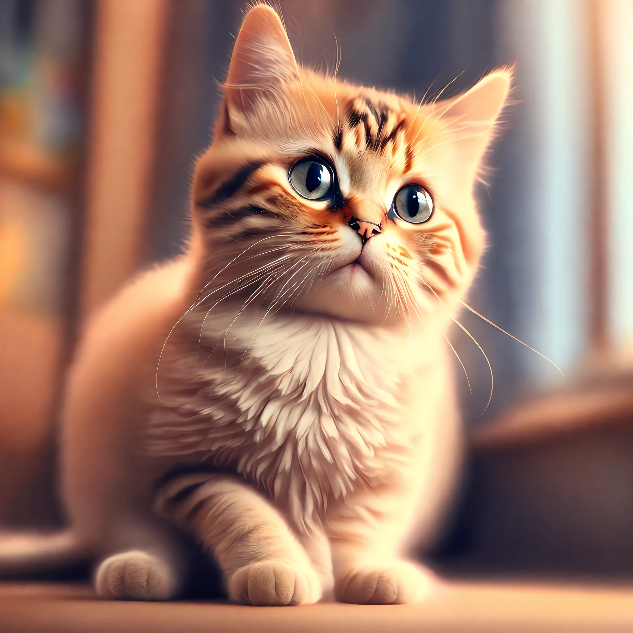 super cute cat,8k.