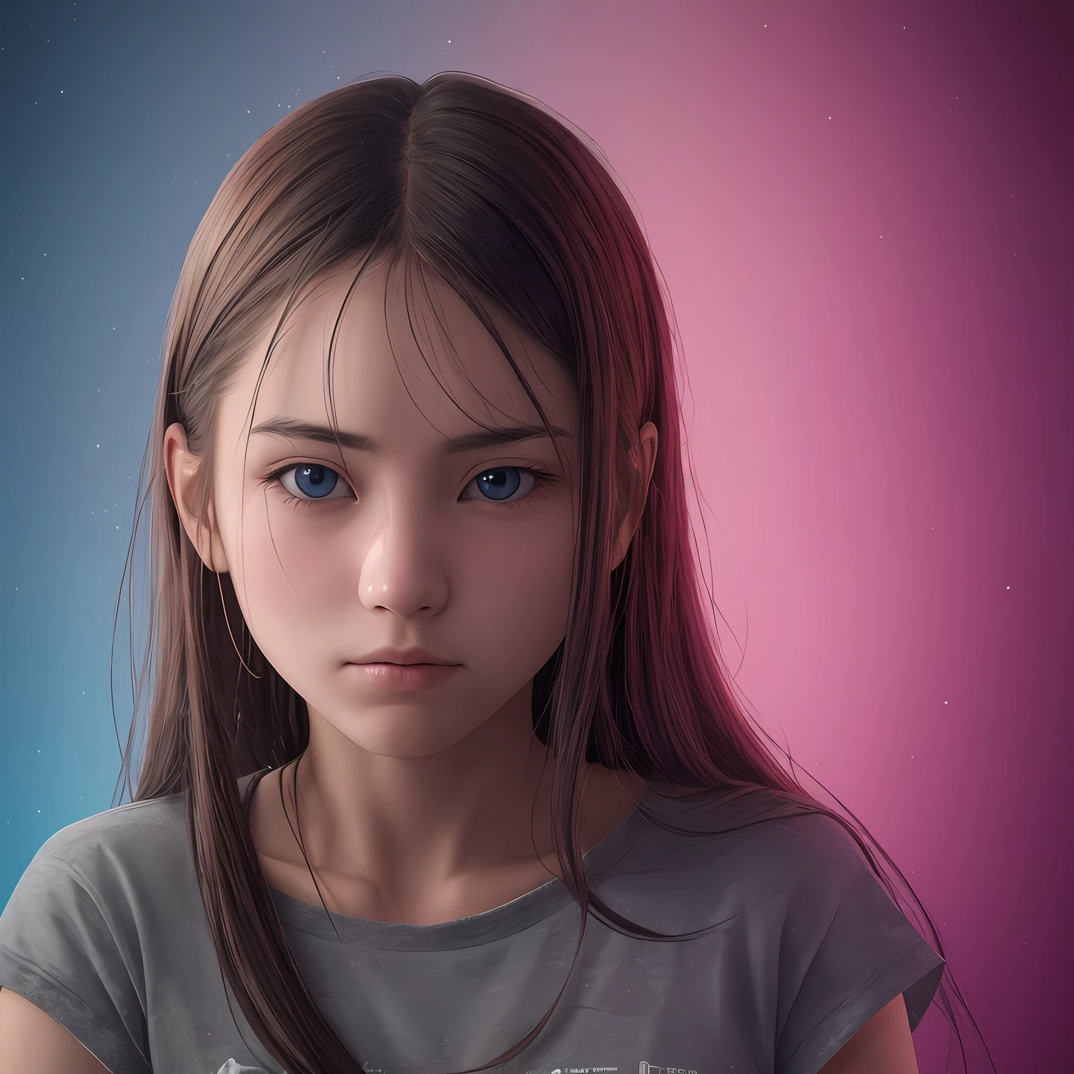 a girl, 18 years old, Surrealism, drop shadow, anaglyph, stereogram, tachi-e, pov, 8k, super detail, ccurate, best quality, high details, textured skin, UHD, highres, best quality --auto --s2