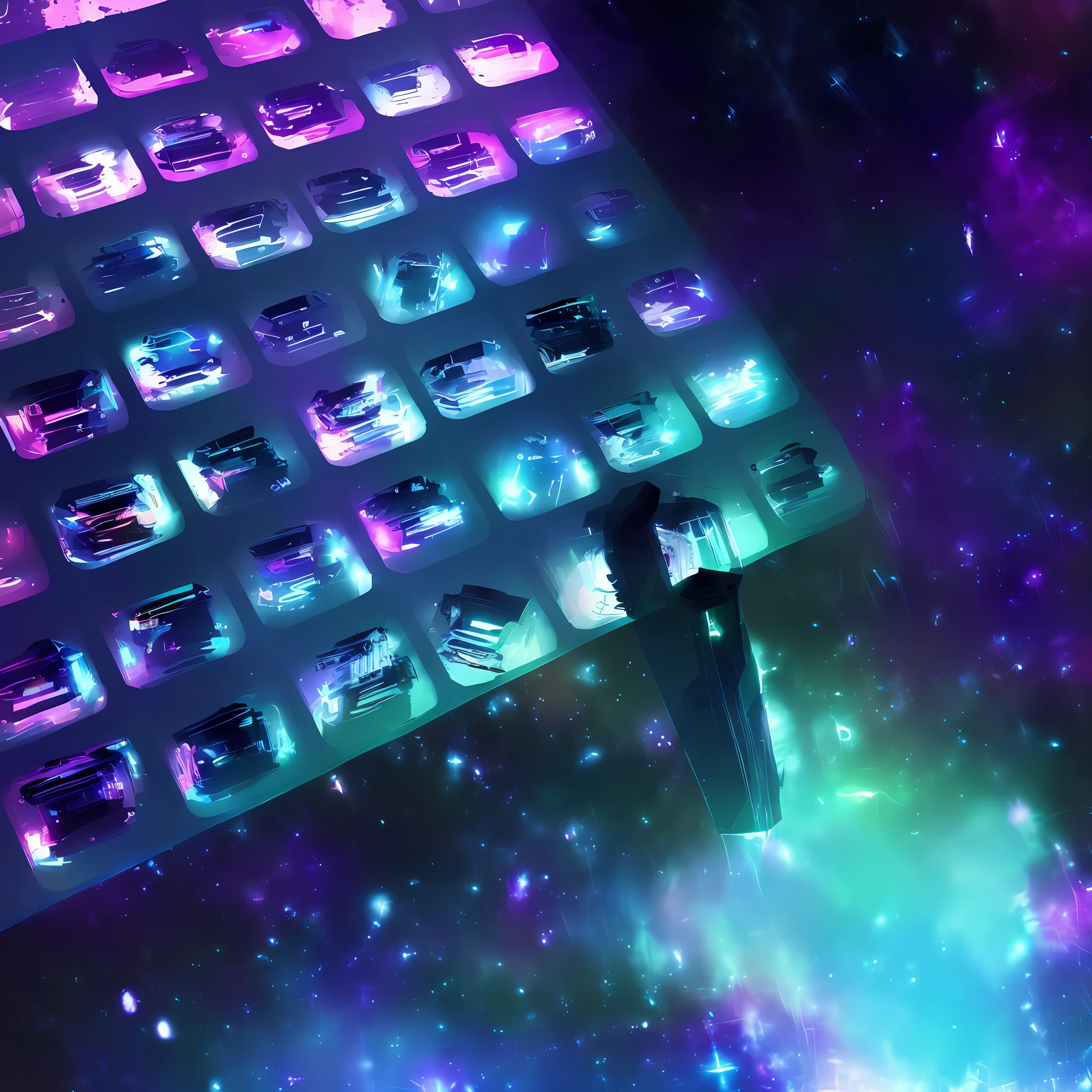 Starry Sky, Moon, High Resolution, Spectacular, Breathtaking, Gorgeous, Beautiful, (LNDSKP style) and (LVINKPUNK:1.2)