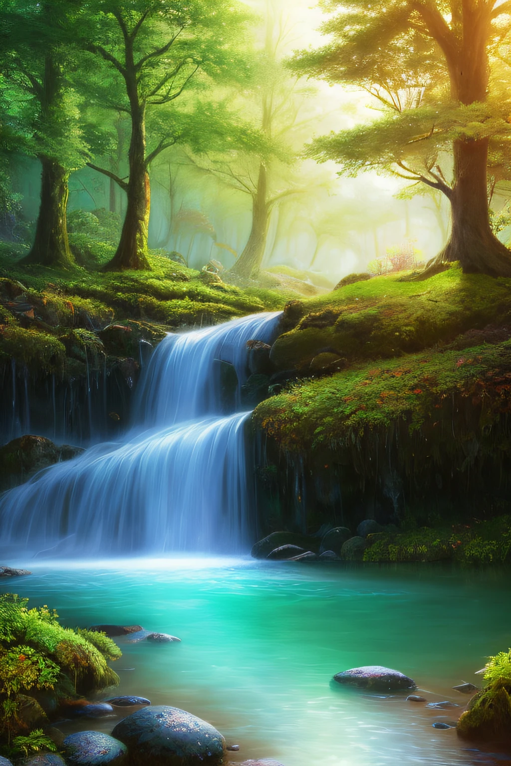 masterpiece, best quality, high quality,extremely detailed CG unity 8k wallpaper, An enchanting and dreamy scene of a fantasy forest, with towering trees, glowing mushrooms, and hidden fairy glens, creating a sense of mystique and enchantment, artstation, digital illustration, intricate, trending, pastel colors, oil paiting, award winning photography, Bokeh, Depth of Field, HDR, bloom, Chromatic Aberration ,Photorealistic,extremely detailed, trending on artstation, trending on CGsociety, Intricate, High Detail, dramatic, art by midjourney