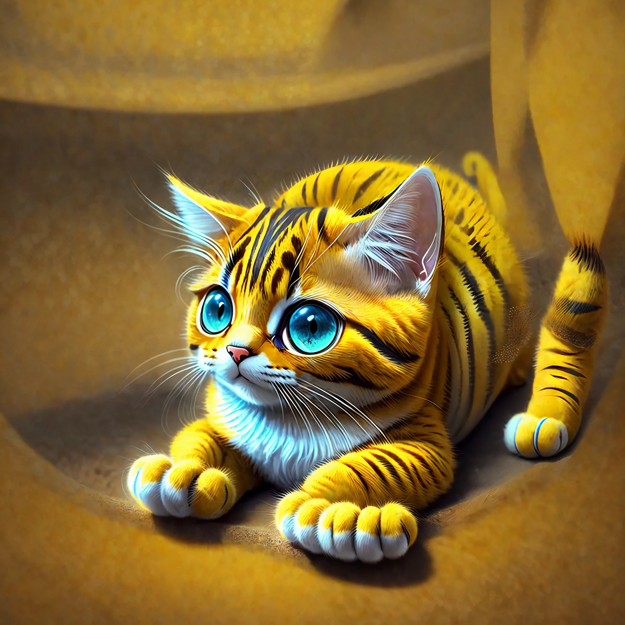 Cute little yellow cat --auto --s2