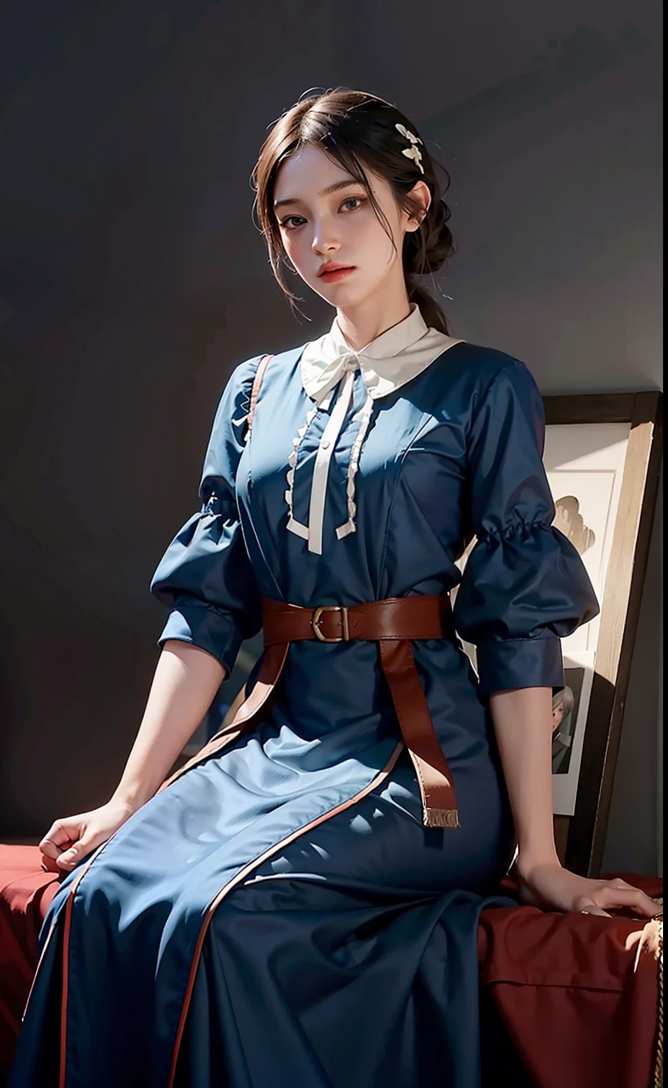1girl, dynamic angle, splash art,  [(art by Arthur Dove:0.7)|art by Lyubov Popova],  octane render, full shot of a Captivating Amish Male Silk weaver, Cel shaded, Velvia, Ribbons, official art, unity 8k wallpaper, ultra detailed, aesthetic, masterpiece, best quality, photorealistic.