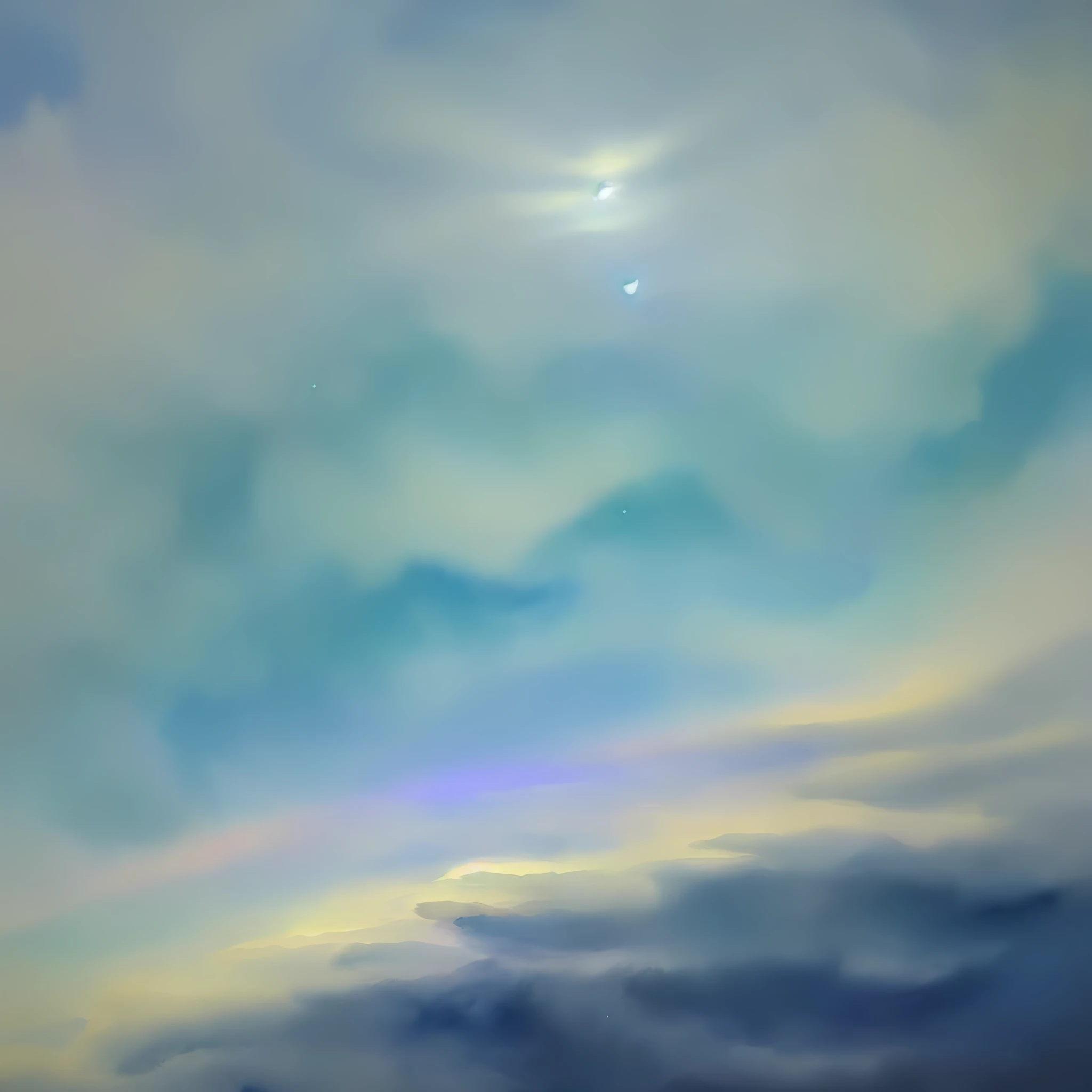 (Painting style and quality: comparable to classic, ultra-high-definition vivid) Flying fairy, noble and graceful, waist streamer, extraordinary temperament, (1 beautiful girl) eyes clear as crystal, hair shiny, like Dunhuang murals, stepping on the clouds from the perspective, the body is flowing and agile, soaring clouds driving the fog, (water droplets gradually increase, ethereal sea of clouds, dusk background, watercolor filters).
