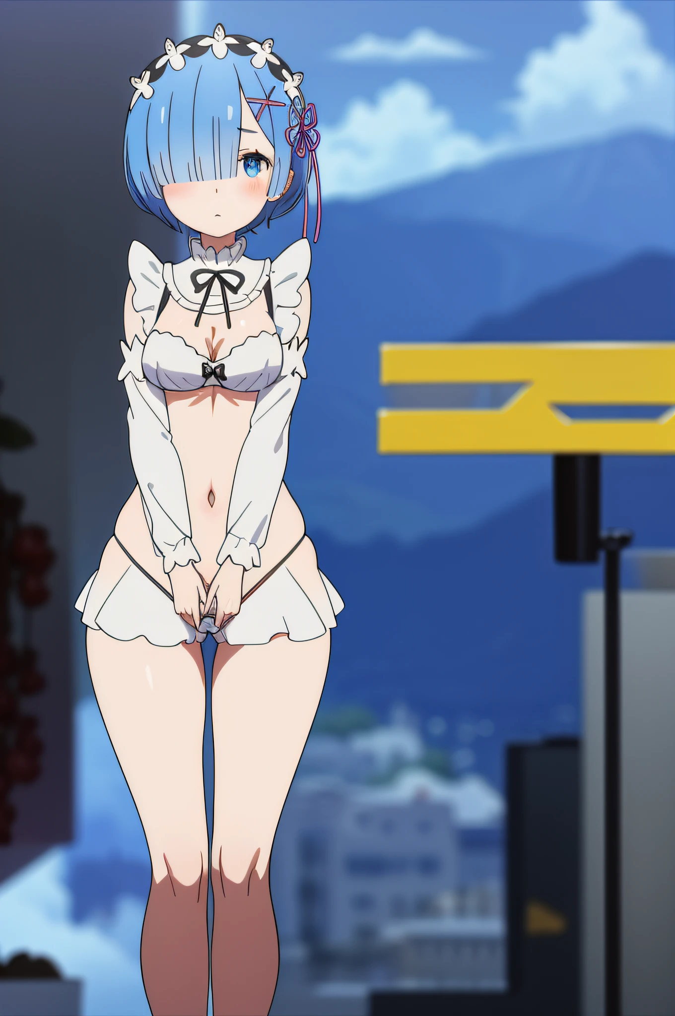 rem
1girl, watch the viewer, masterpiece, highest quality, {{}}, nsfw, {{Wet white bikini}, navel, {{uterus}, {Uterus}, {legs open}}, {{{Crotch open }}}},{{Her womb is a nest of millipedes}, {I love millipedes}, { small micro bikini}, { small micro bikini }}}}、{{Transparent Micro Bikini}}、{Transparent Micro Bikini}、{Naked}、{{Big Nipples}