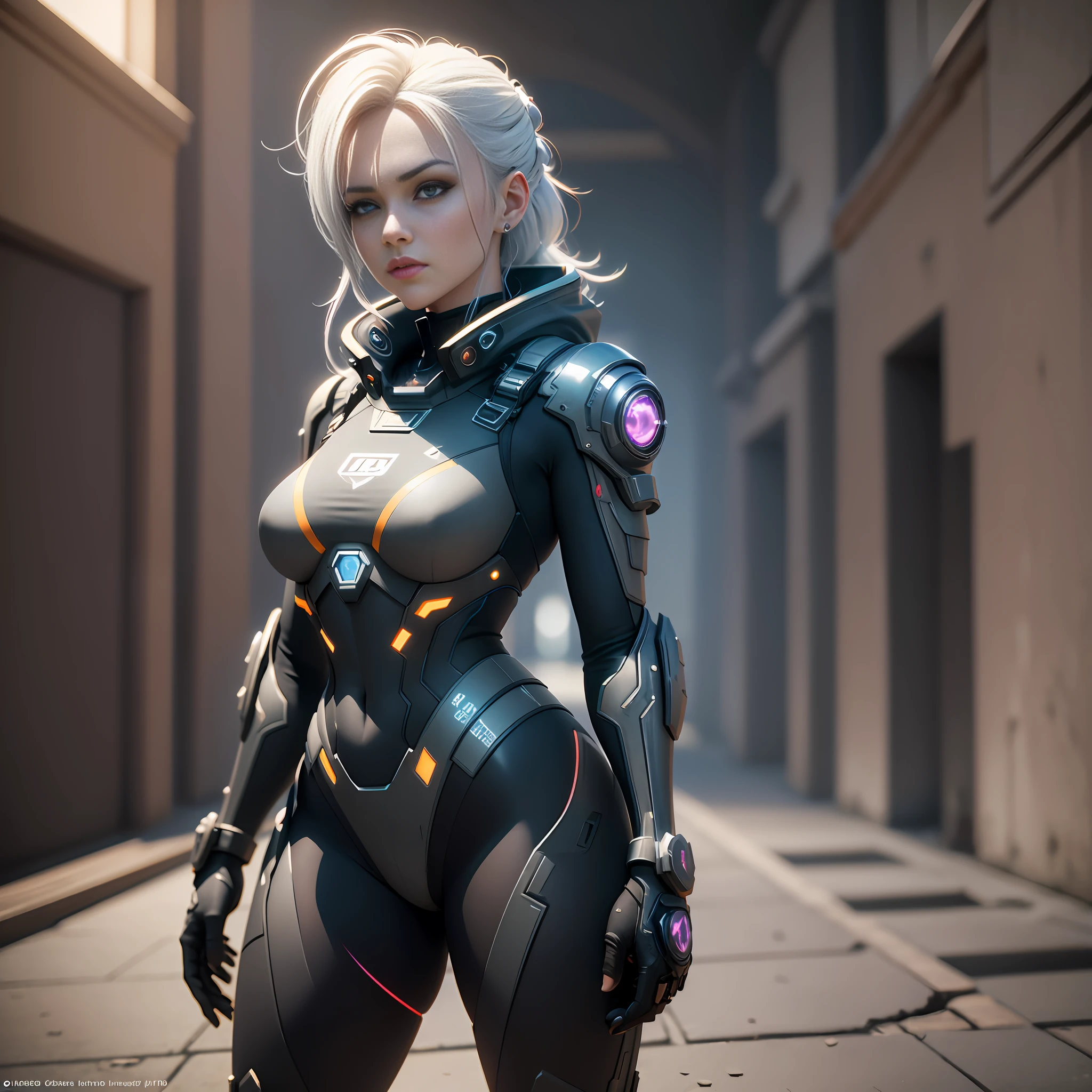 ((Best quality)), ((masterpiece)), (detailed:1.4), 3D, an image of a beautiful cyberpunk female,HDR (High Dynamic Range),Ray Tracing,NVIDIA RTX,Super-Resolution,Unreal 5,Subsurface scattering,PBR Texturing,Post-processing,Anisotropic Filtering,Depth-of-field,Maximum clarity and sharpness,Multi-layered textures,Albedo and Specular maps,Surface shading,Accurate simulation of light-material interaction,Perfect proportions,Octane Render,Two-tone lighting,Wide aperture,Low ISO,White balance,Rule of thirds,8K RAW, --auto --s2