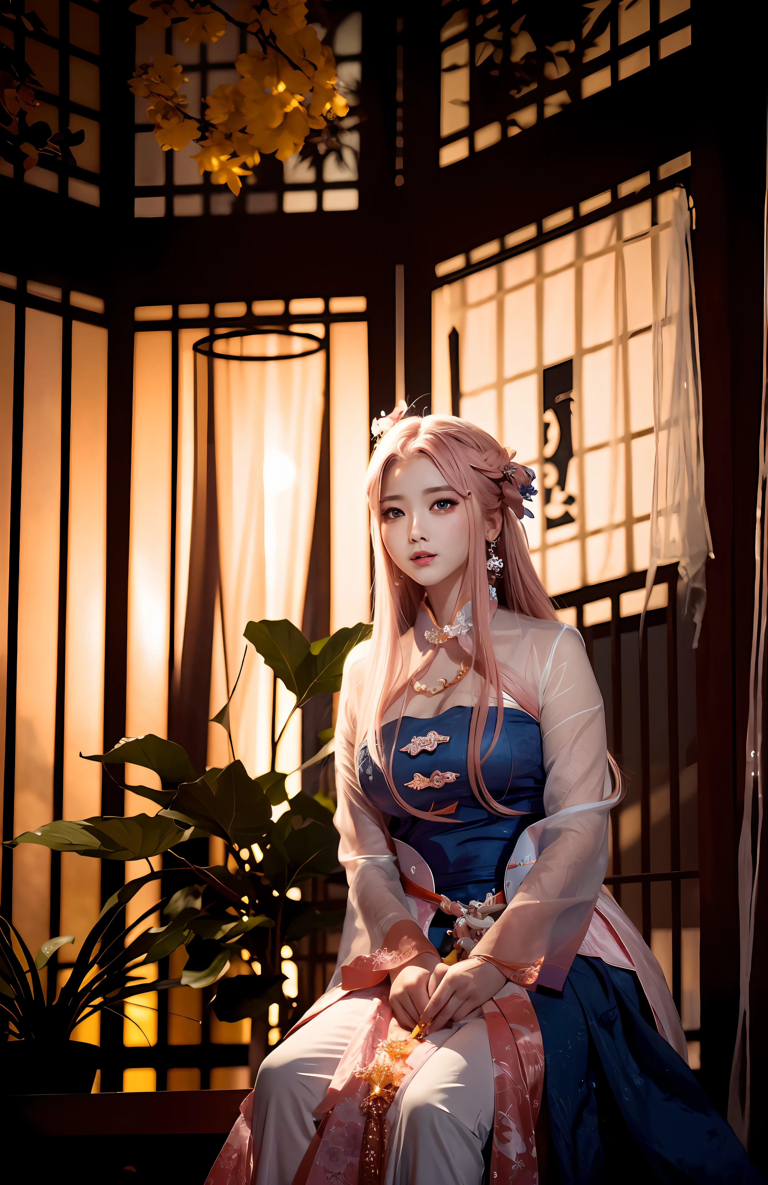 best quality ,masterpiece, illustration, an extremely delicate and beautiful, extremely detailed ,CG ,unity ,8k wallpaper, Amazing, finely detail, masterpiece,best quality,official art,extremely detailed CG unity 8k wallpaper,absurdres, incredibly absurdres, huge filesize , ultra-detailed, highres, extremely detailed,beautiful detailed girl, extremely detailed eyes and face, beautiful detailed eyes,light on face,(Hanfu:1.1),1girl