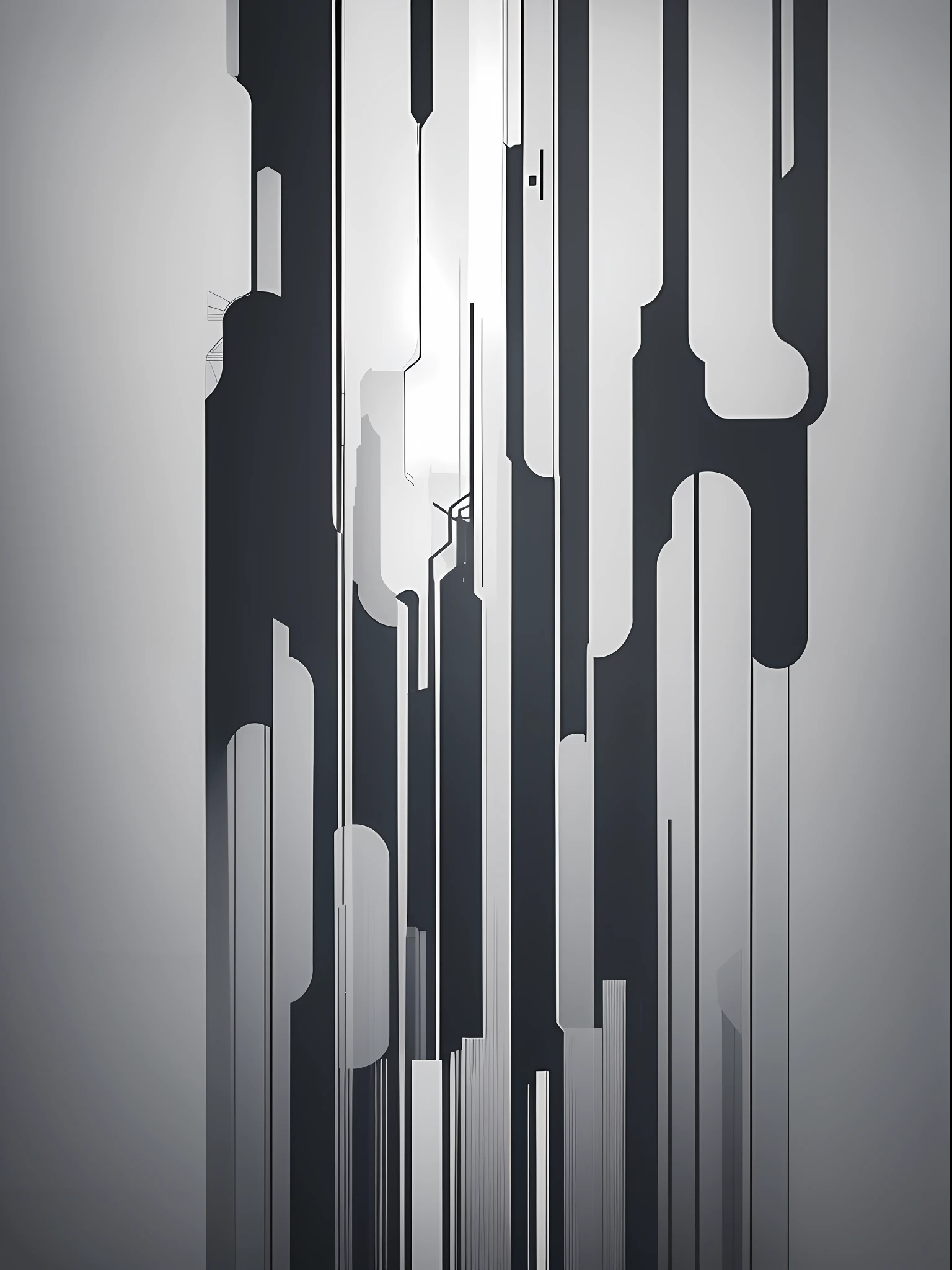 minimalist, abstract and melancholic art of a dystopia --auto --s2
