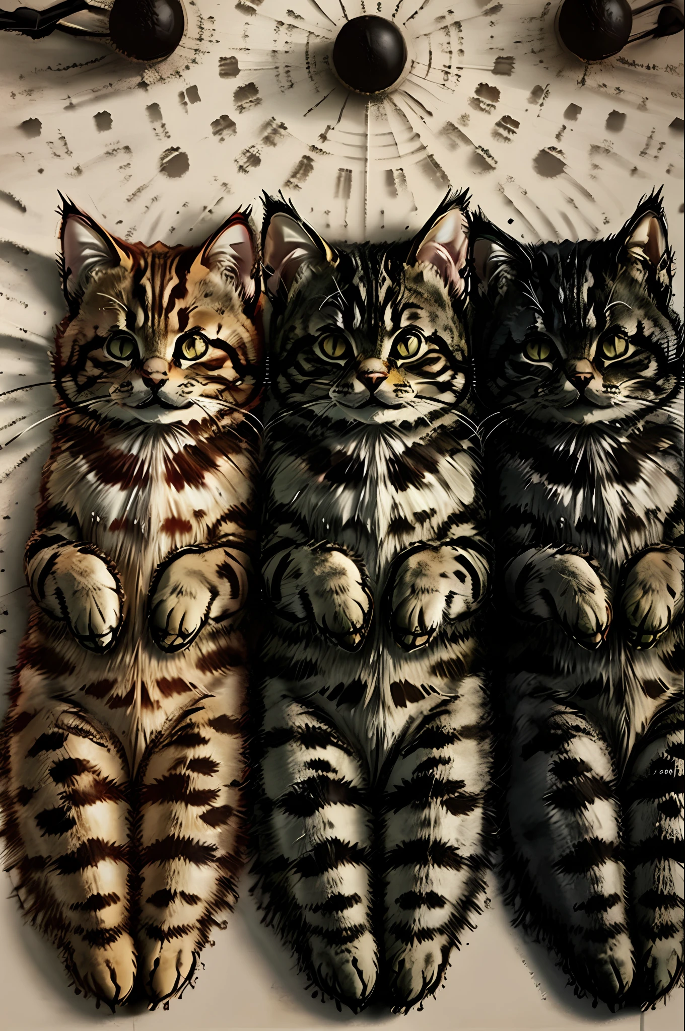 three cats