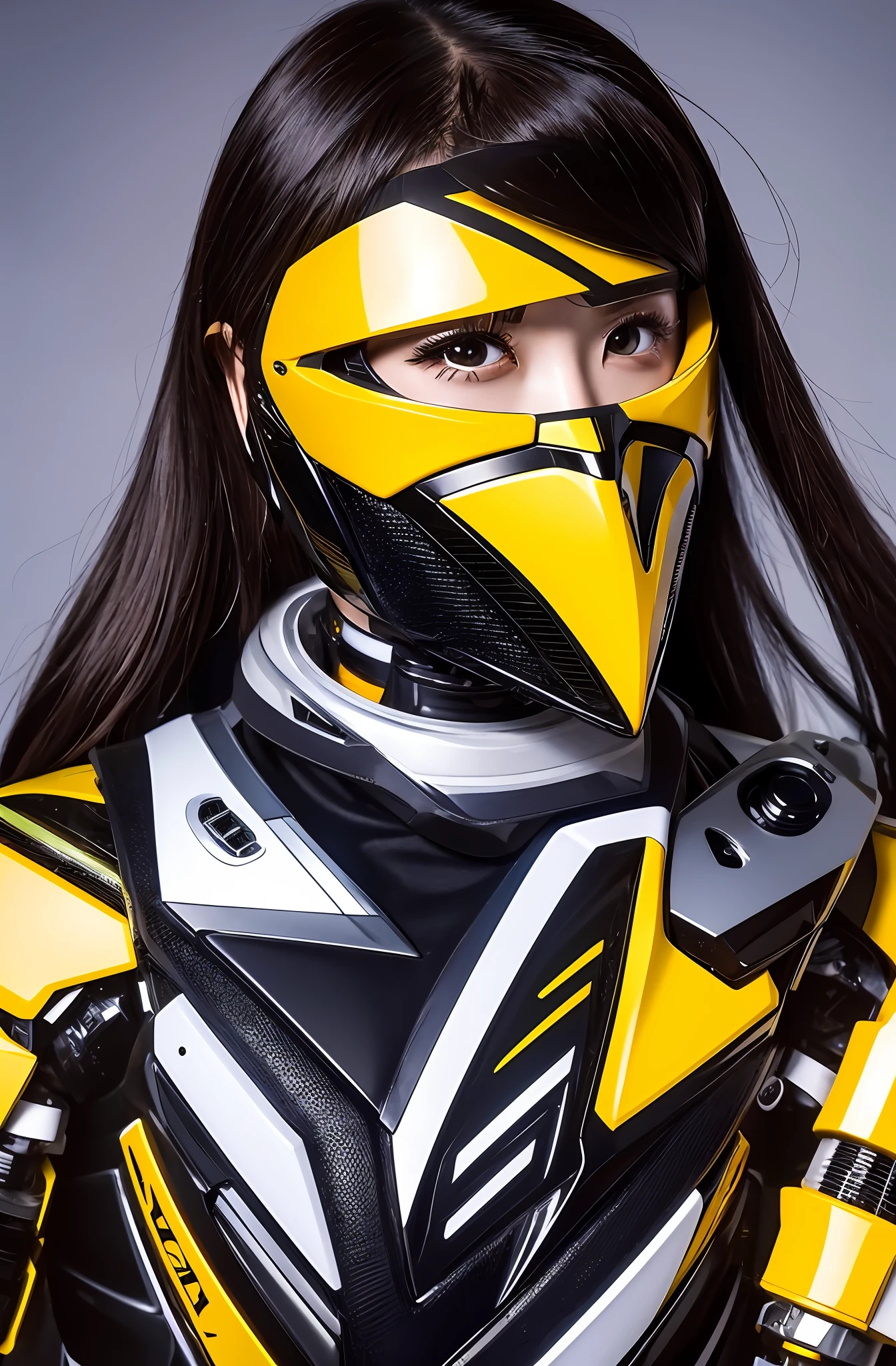 Mech girl on motorcycle, bumblebee mech girl, armored astronaut girl, robot heroine, full robot!! Girls, Web Sets, Beautiful Female Robots! , female mecha, robot girl, female robot, japanese cyborg, web set, beautiful female robot, cyber japanese style armor, half-mech girl riding bumblebee motorcycle