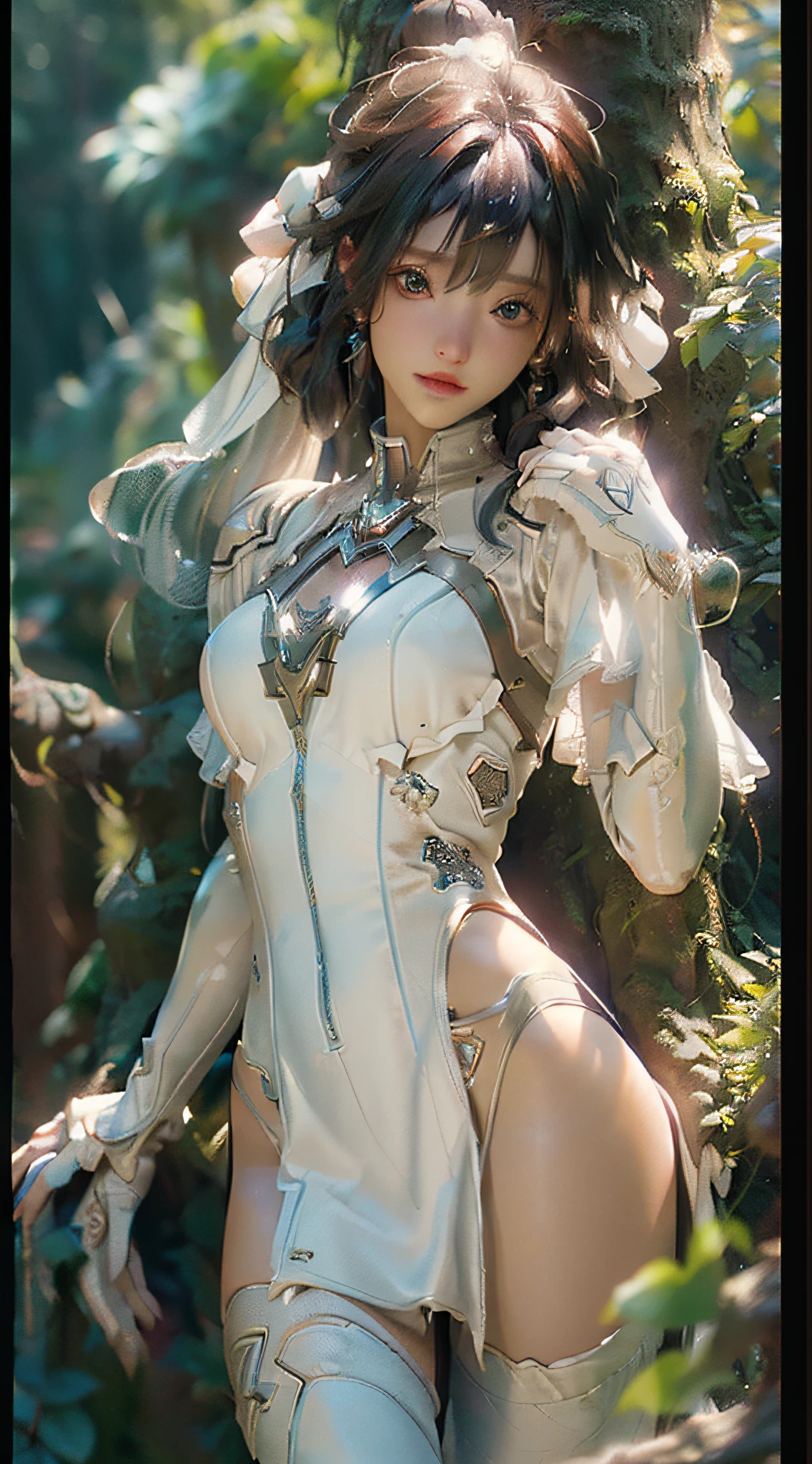 (Best Quality), ((Masterpiece), (Detail: 1.4), 3D, A Beautiful Female Figure, HDR (High Dynamic Range), Ray Tracing, NVIDIA RTX, Super-Resolution, Unreal 5, Subsurface Scattering, PBR Texture, Post-processing, Anisotropic Filtering, Depth of Field, Maximum Clarity and Sharpness, Multi-layer Texture, Albedo and Highlight Mapping, Surface Coloring, Accurate Simulation of Light-Material Interactions, Perfect Proportions, Octane Render, Bicolor Light, Large Aperture, Low ISO, White Balance, Rule of Thirds, 8K RAW,