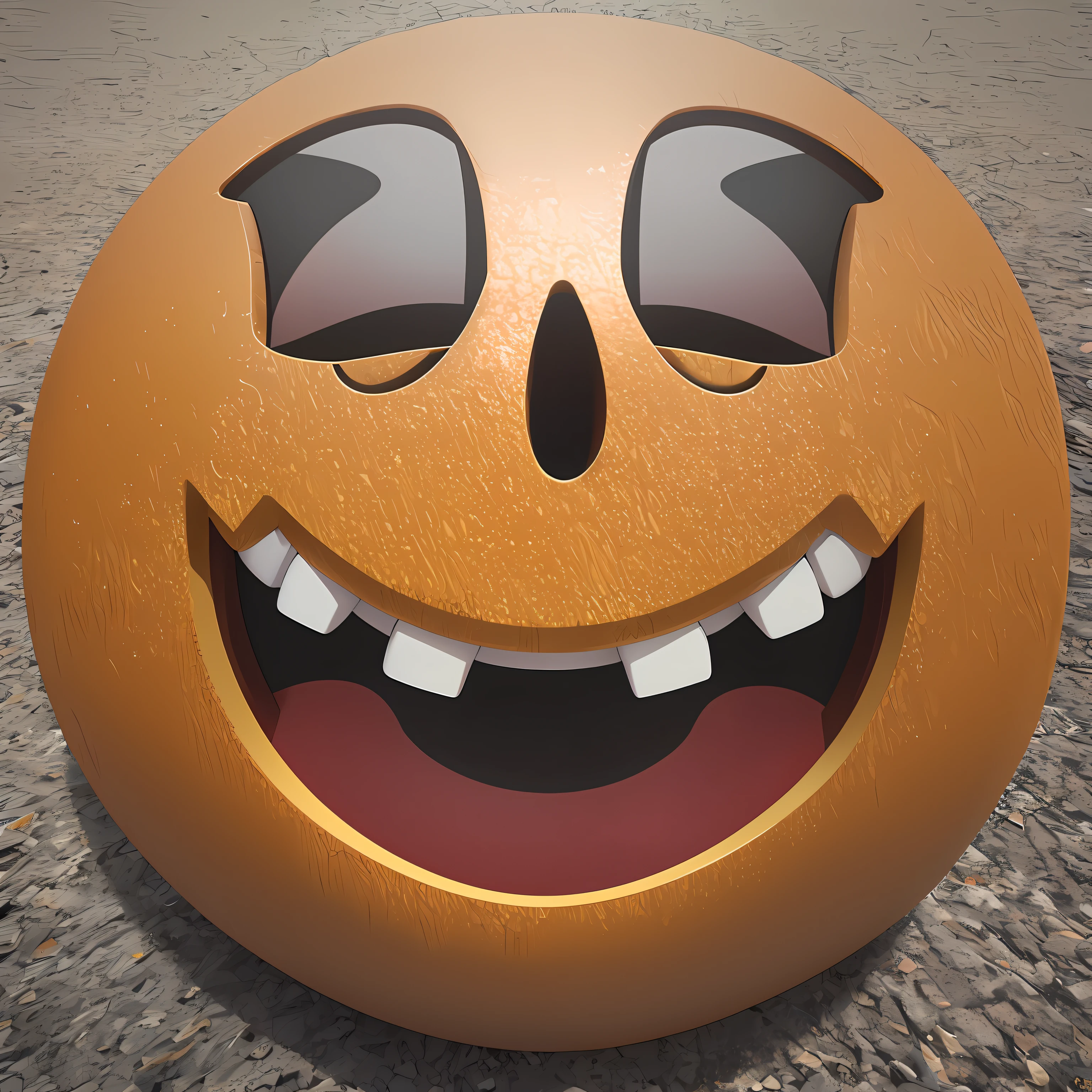 Symbol emoji smiling 3d hyperrealistic --auto --s2
