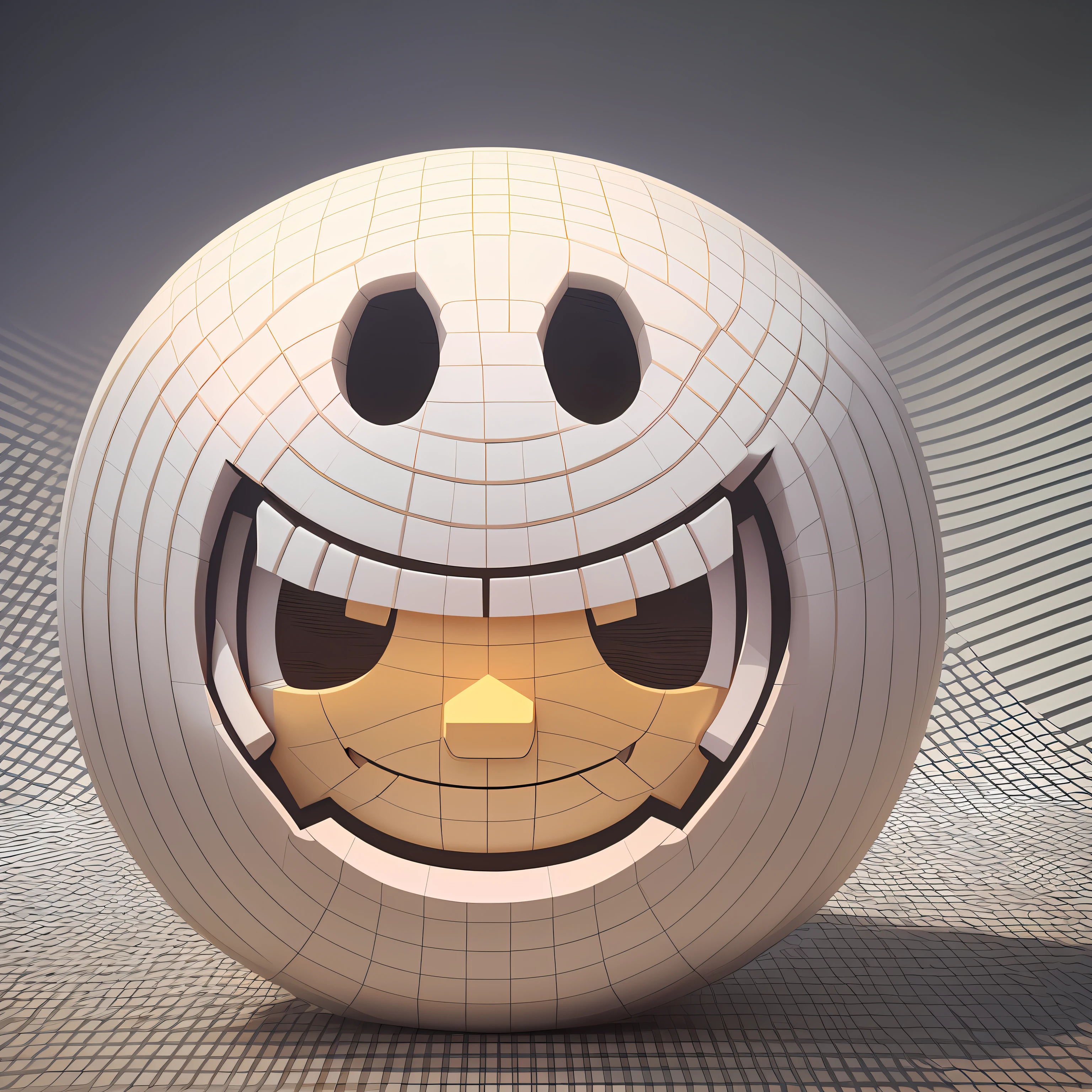 Symbol emoji smiling 3d hyperrealistic --auto --s2