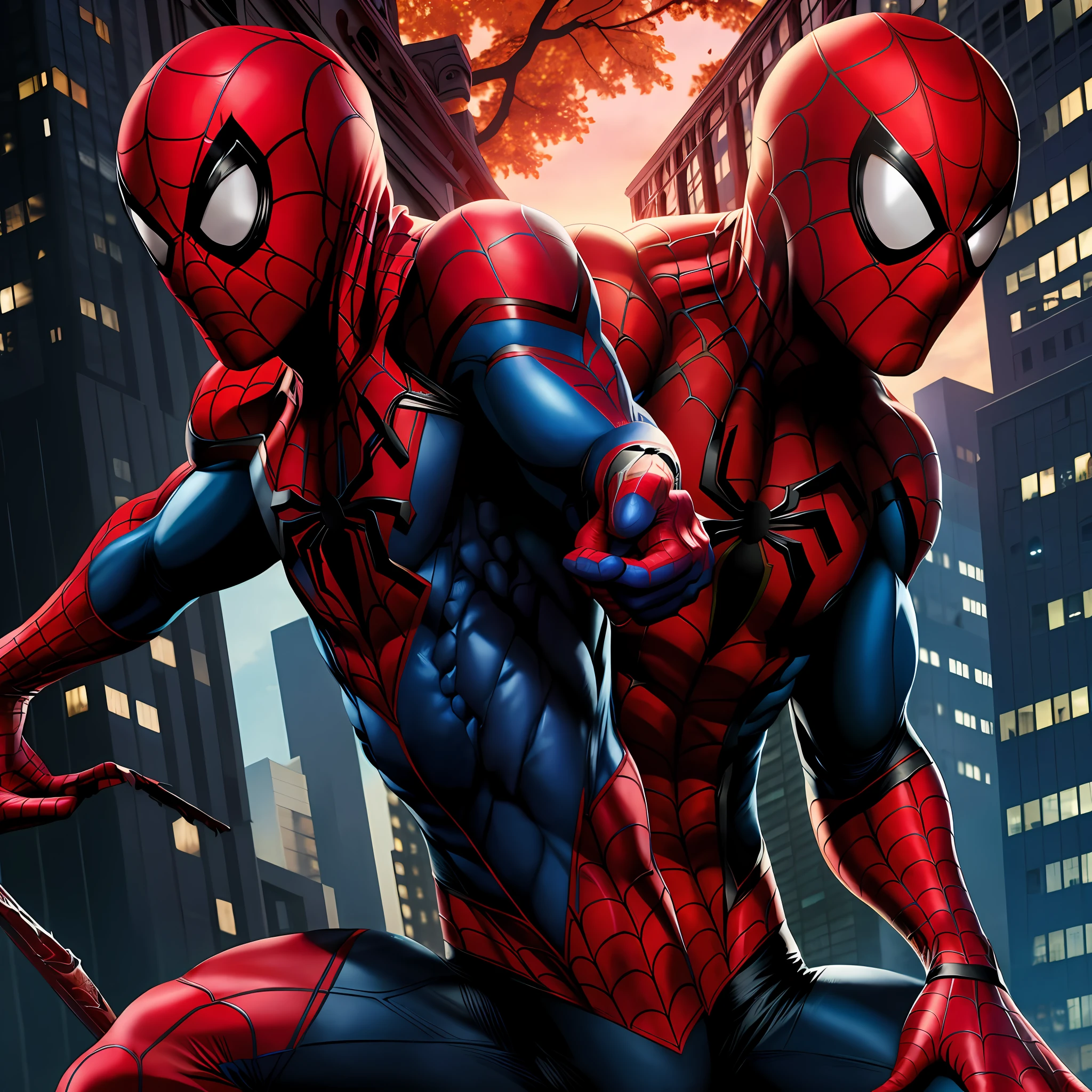 Spider-man and red hood fusion