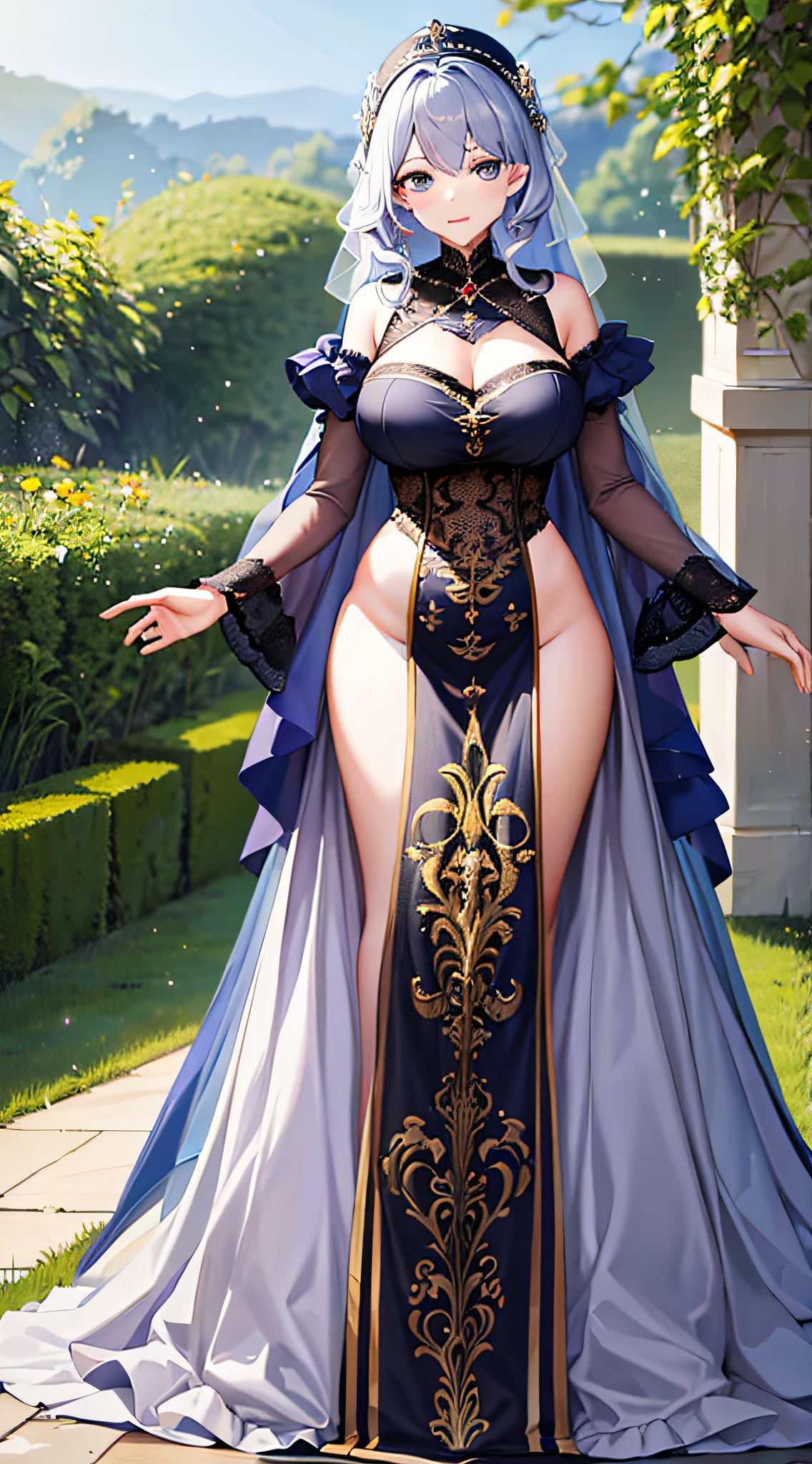 Royal sister mature woman full body photo