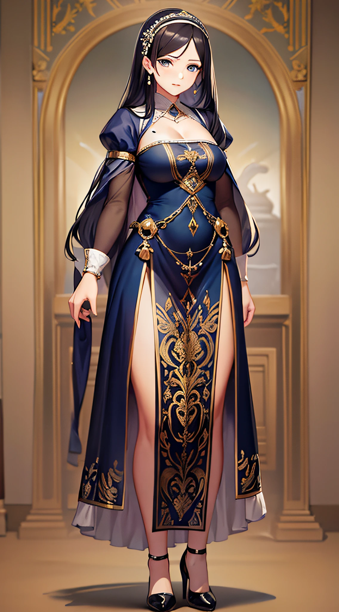 Royal sister mature woman full body photo