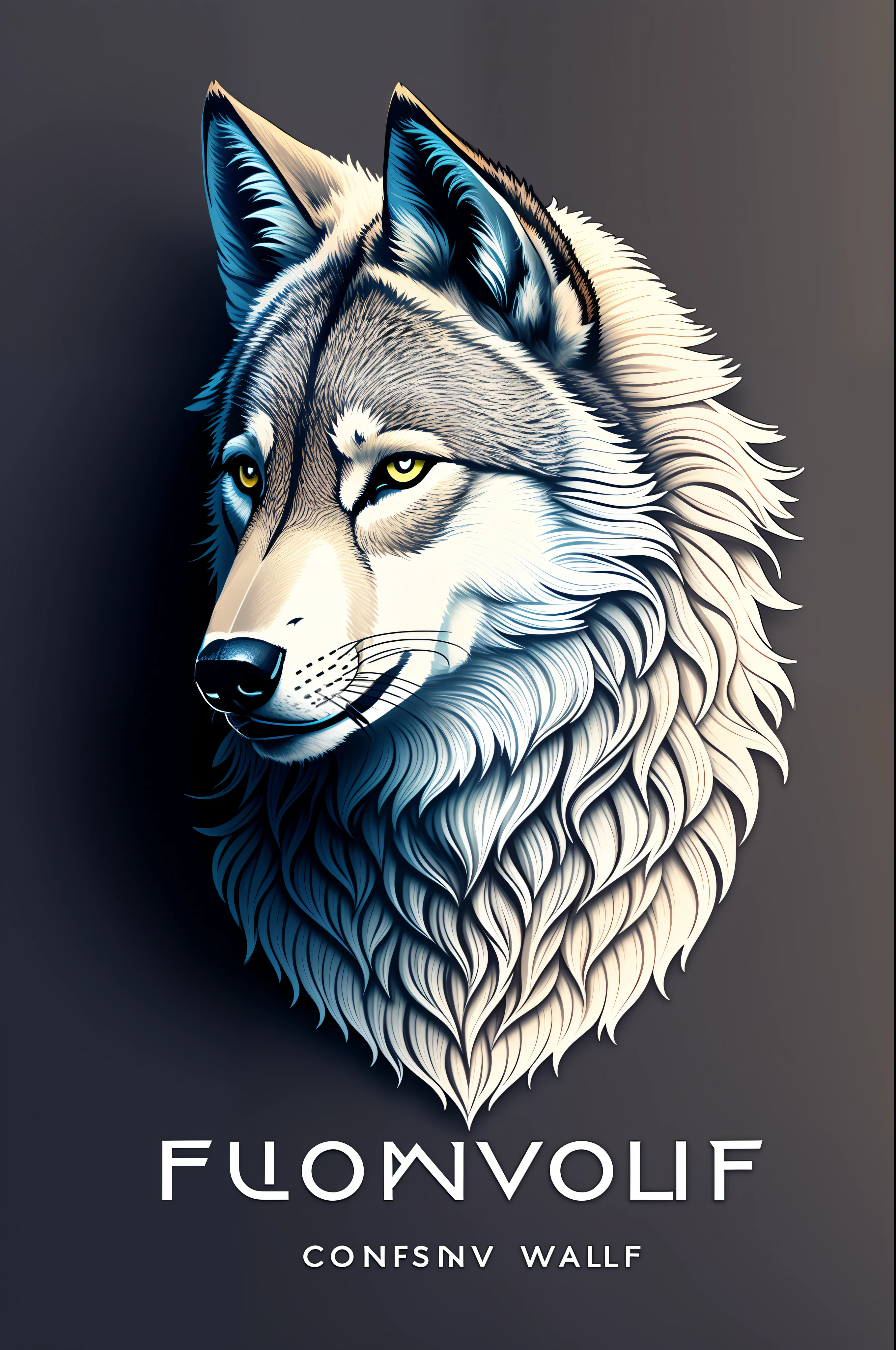 logo for consulting with the figure of the wolf