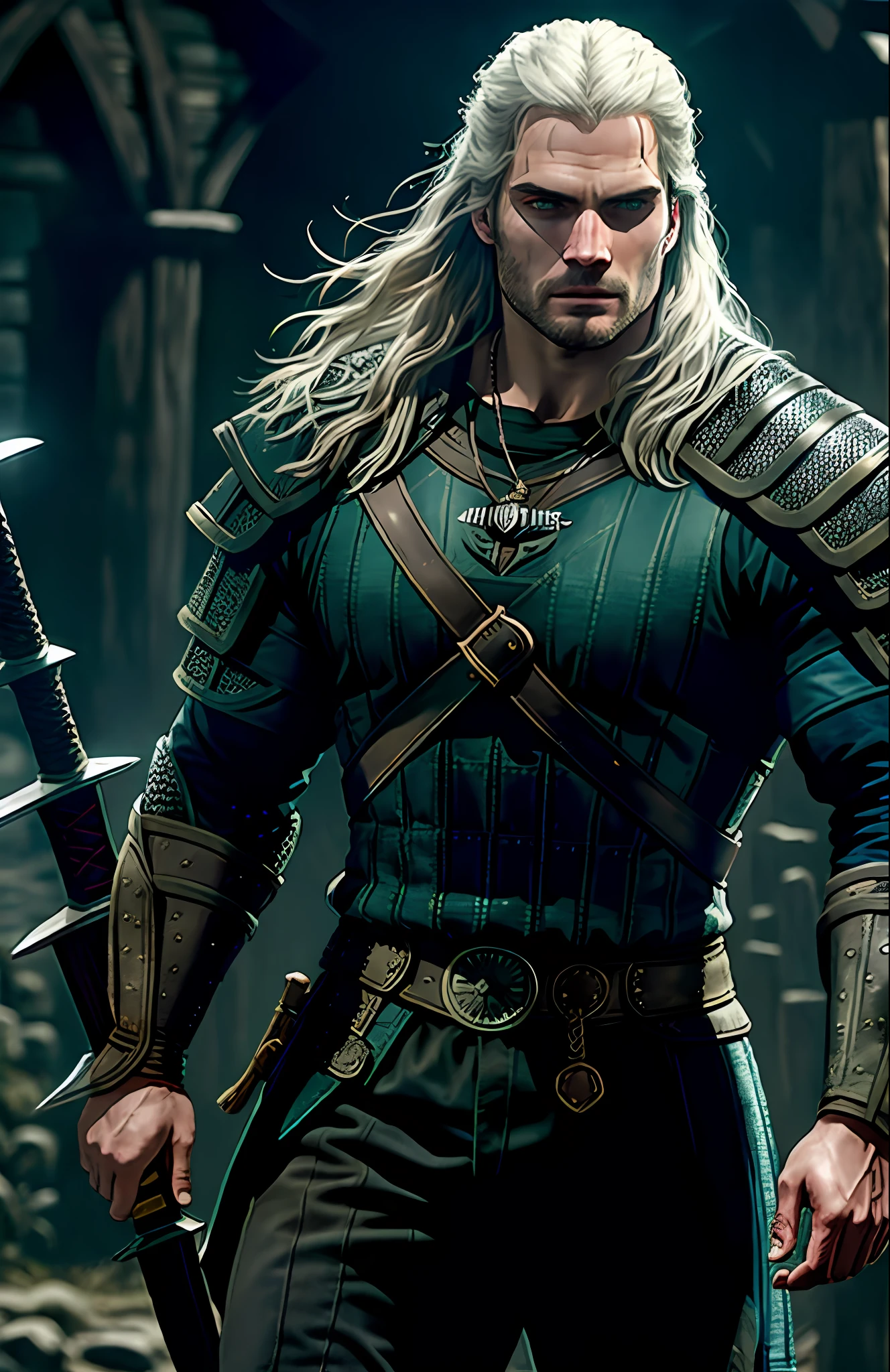 Henry Cavill as The Witcher Geralt de Rivia