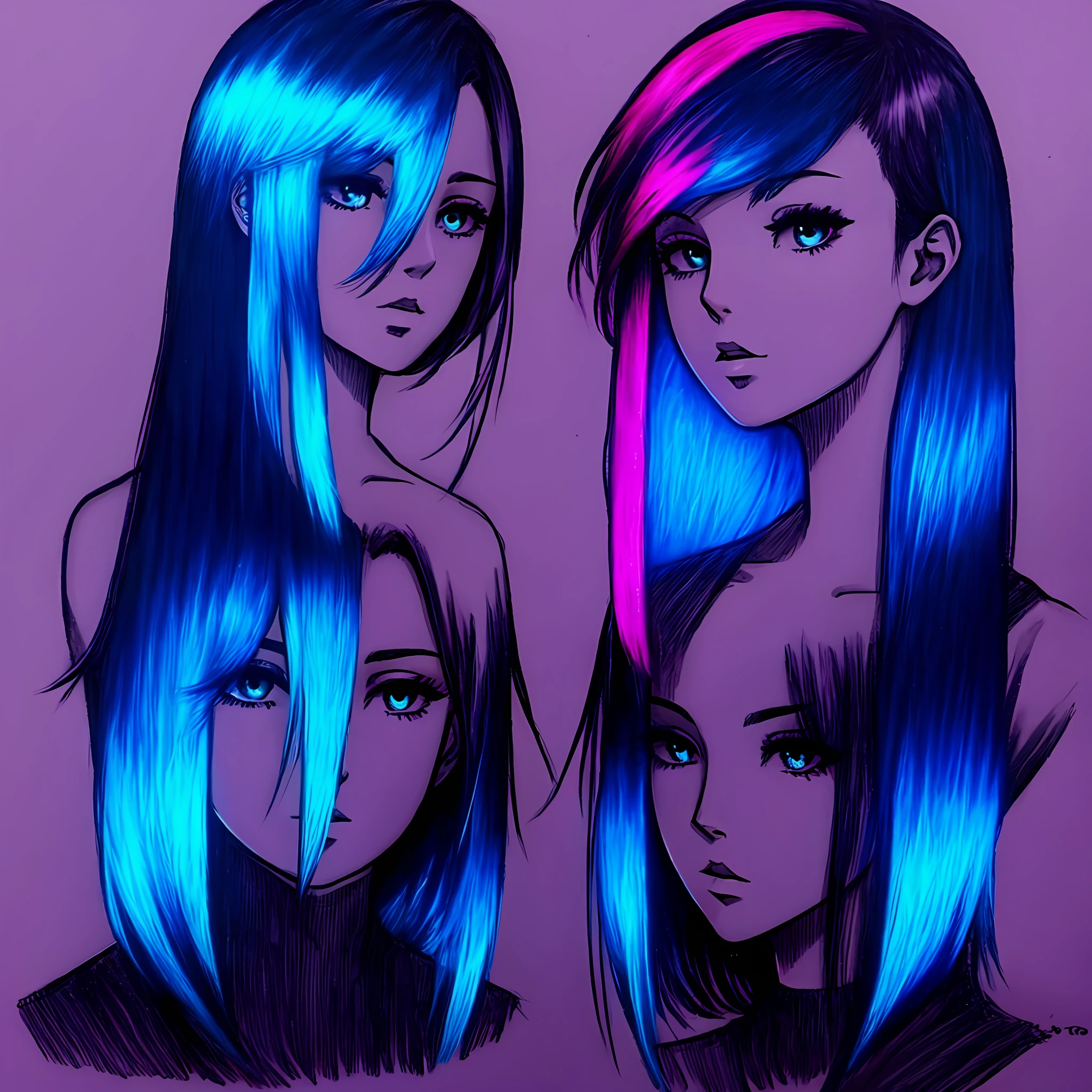 frorescent hair color