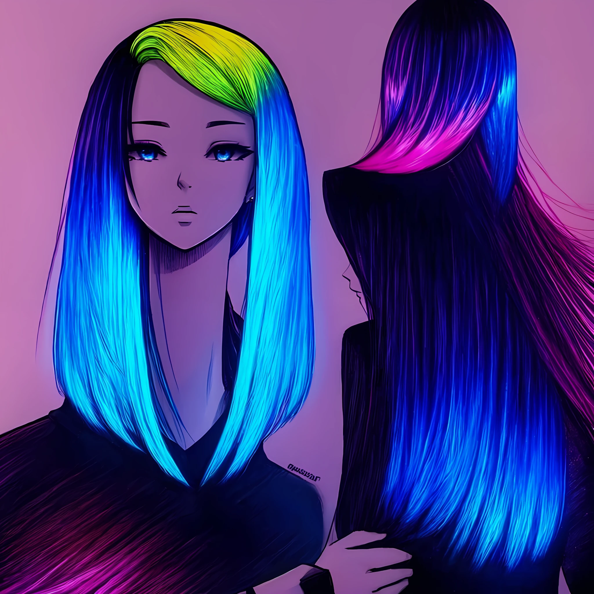 frorescent hair color