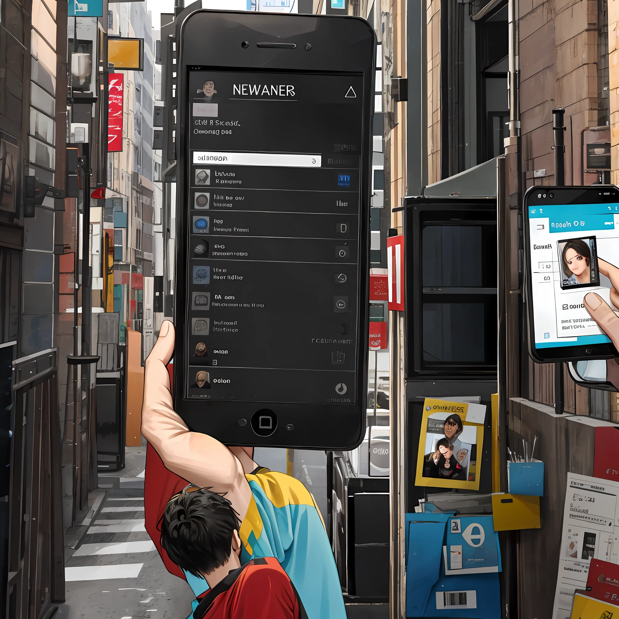 On the phone screen, the moments are displayed