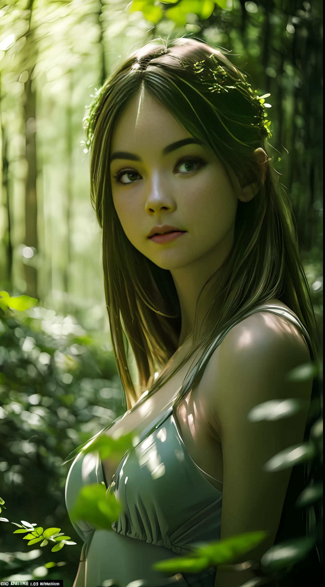 (masterpiece), best quality, ultra-detailed, {(forest:1.2+ruins:1.1+sunlight shining through foliage)(+8k HDR),(naked girl),(portrait:1.1+full body),(80mm:1.1+gives depth of field)}, majestic, subtle light, perfect focus, young, delicate face.