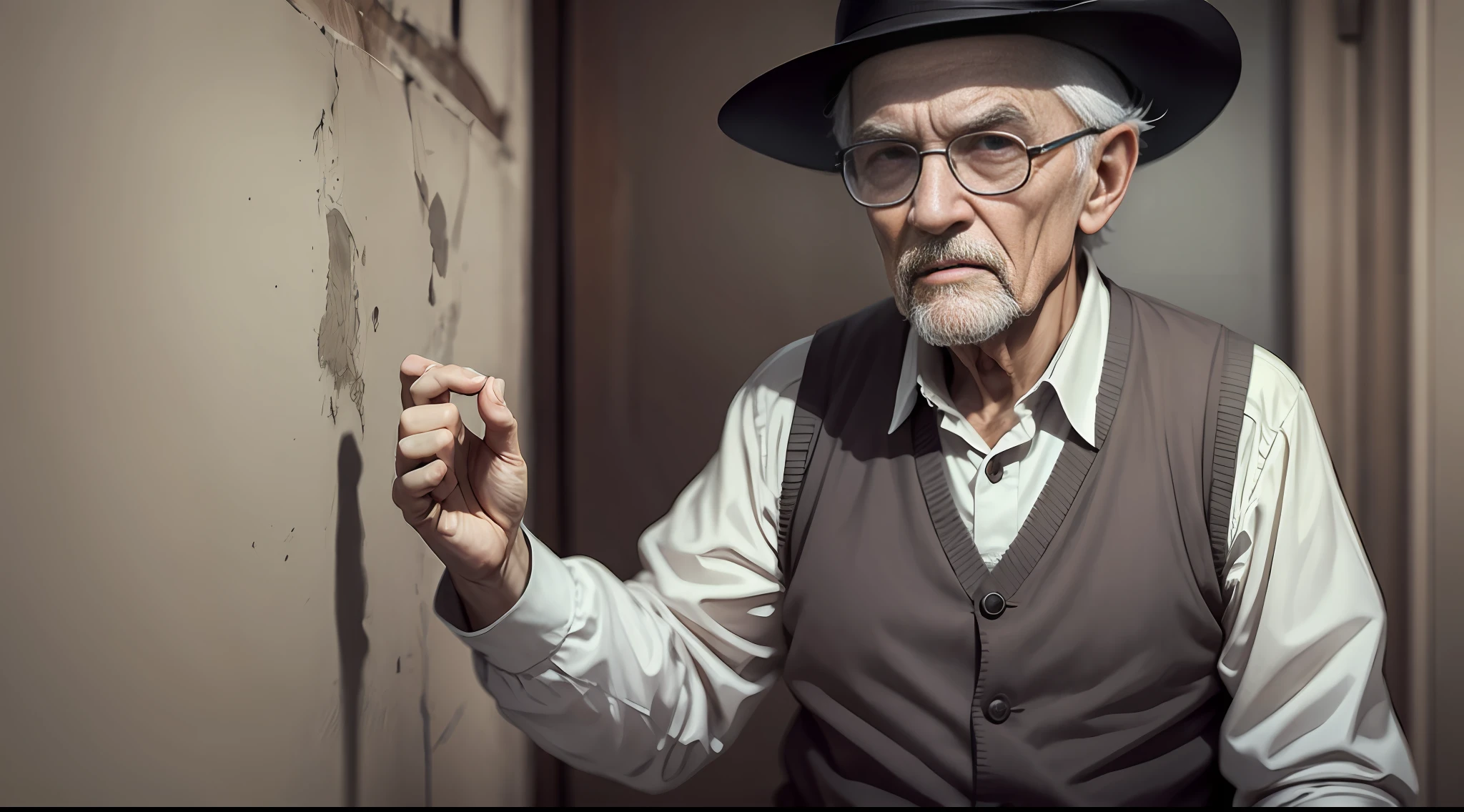 image of the exorcist character, an old man