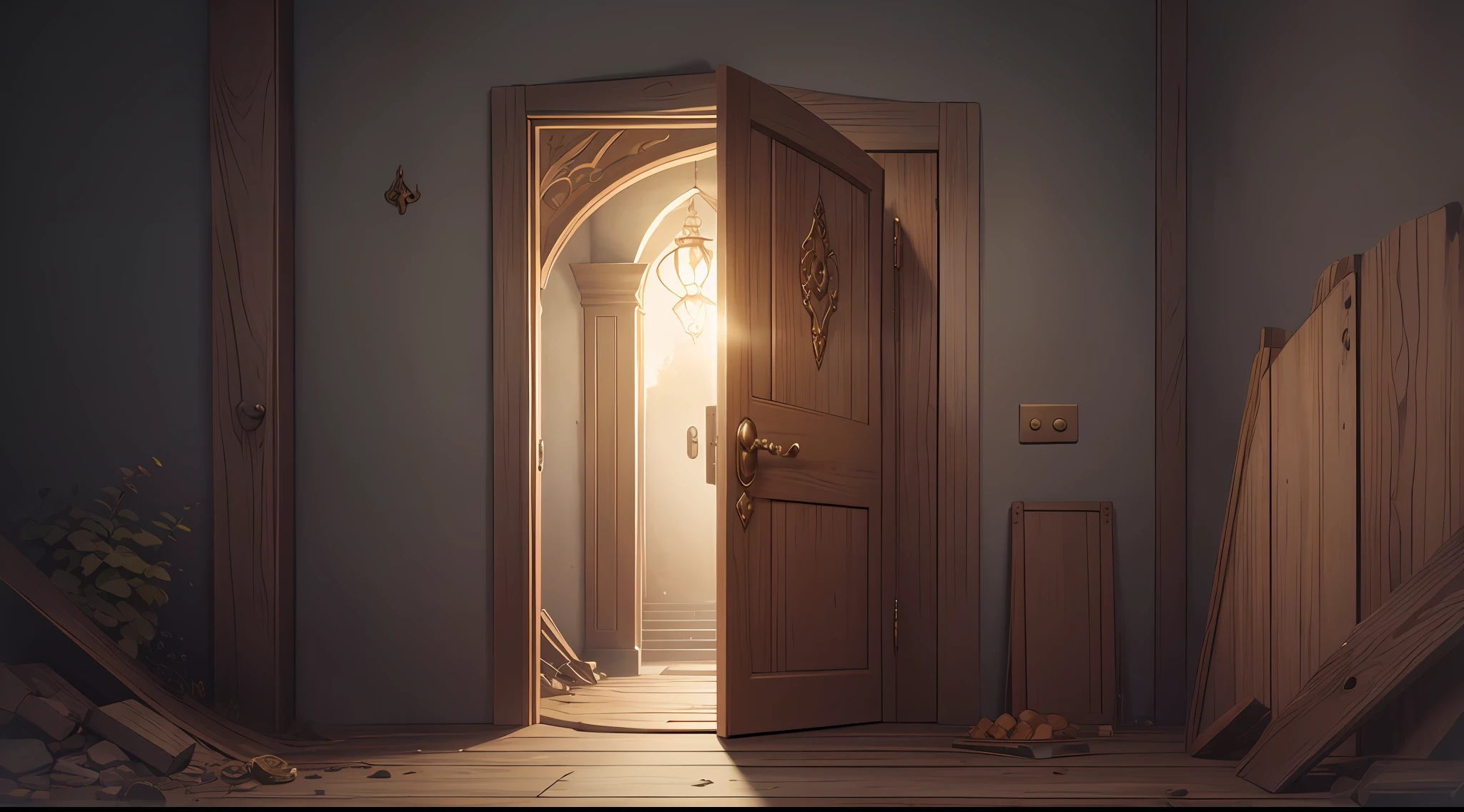 Magic door opens to reveal treasure