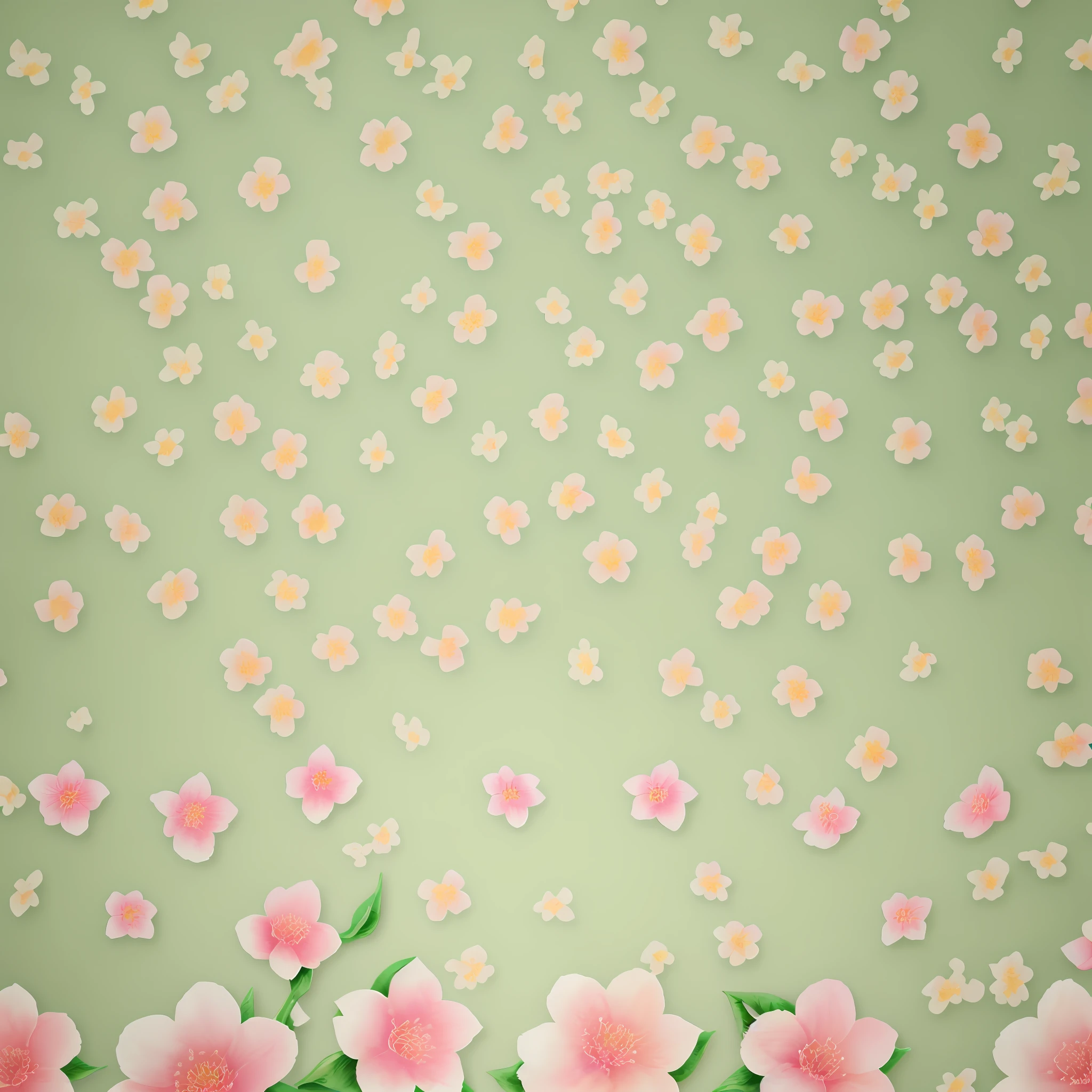 seamless pattern for wallpaper, mini flowers, aquarelle