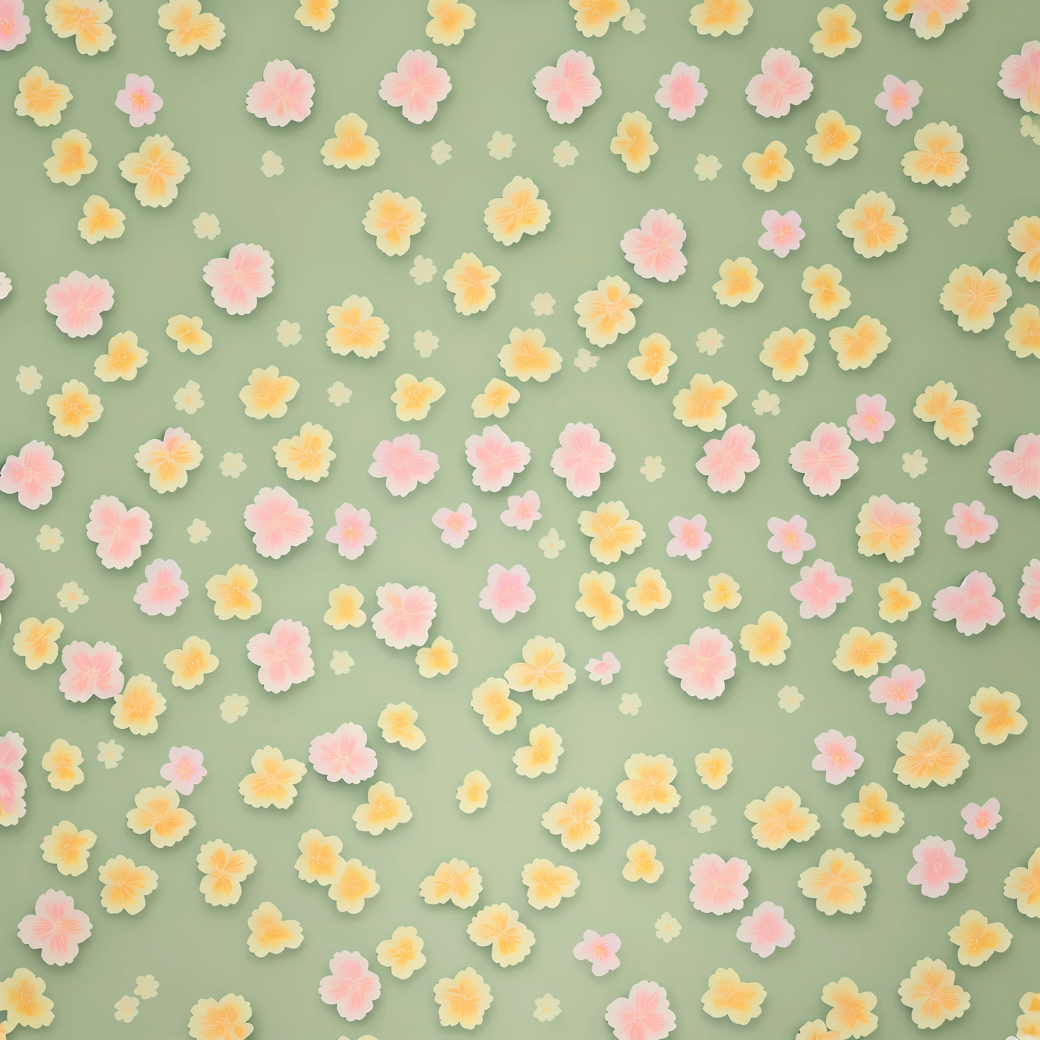 seamless pattern for wallpaper, mini flowers, aquarelle