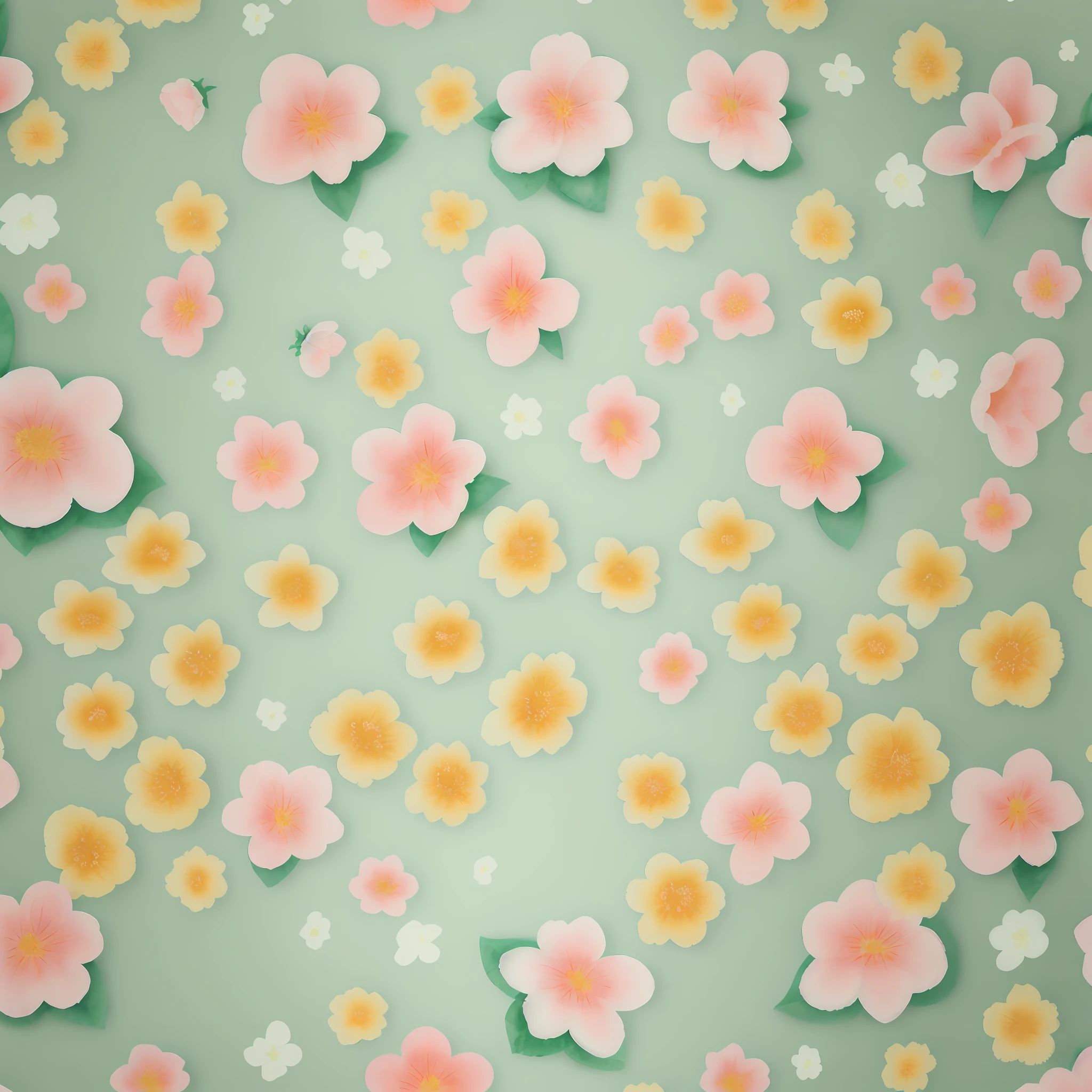 seamless pattern for wallpaper, mini flowers, aquarelle