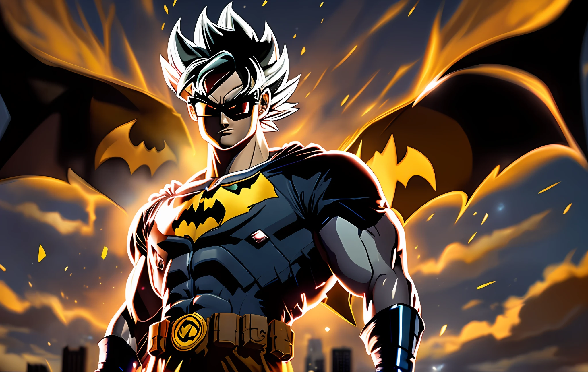 Described below is an option for Prompt optimized in en for "Goku with glasses with batman shirt":

"Flawless image in very high definition: Goku wearing glasses, with a modern Batman T-shirt, in a dynamic and powerful pose. Background with vibrant elements and strong lighting, including dramatic shadows to further highlight the protagonist."