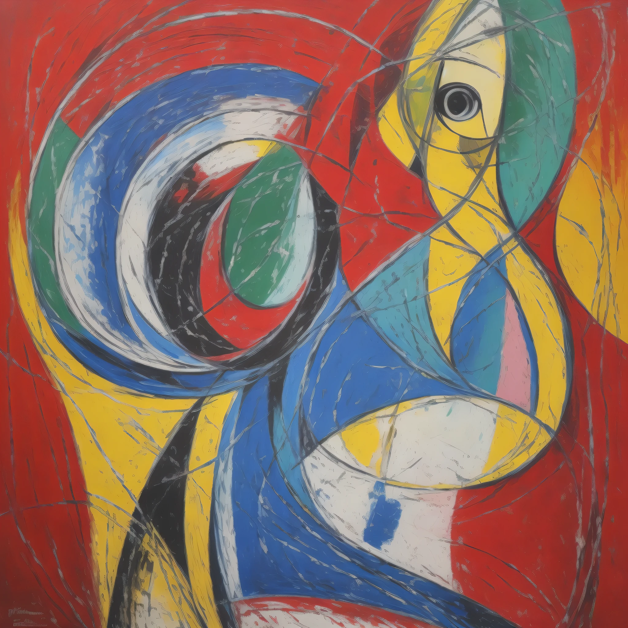 ((pintor picasso)),modern art,masterpiece, best quality, ultra-detailed,an extremely delicate and beautiful,rich colors,abstract,unique,impressionistic brushstrokes,focused attention on the artist's concept,compelling,deeply moving.