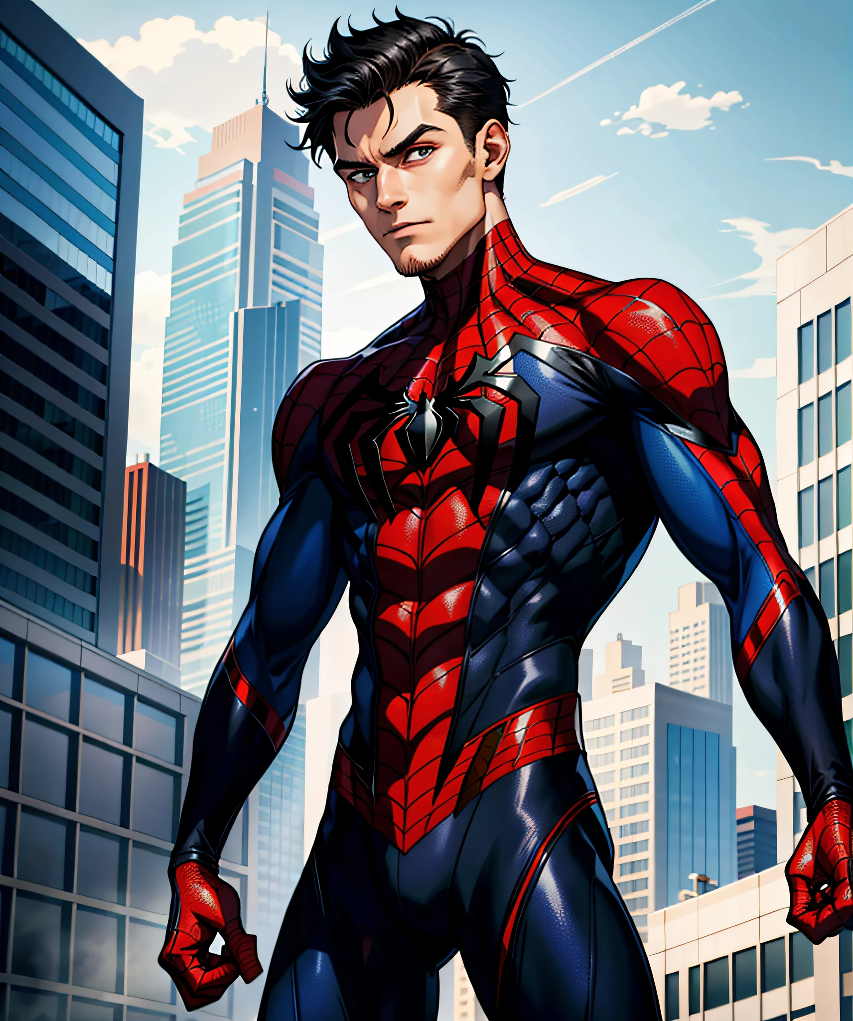 spiderman modern black suit