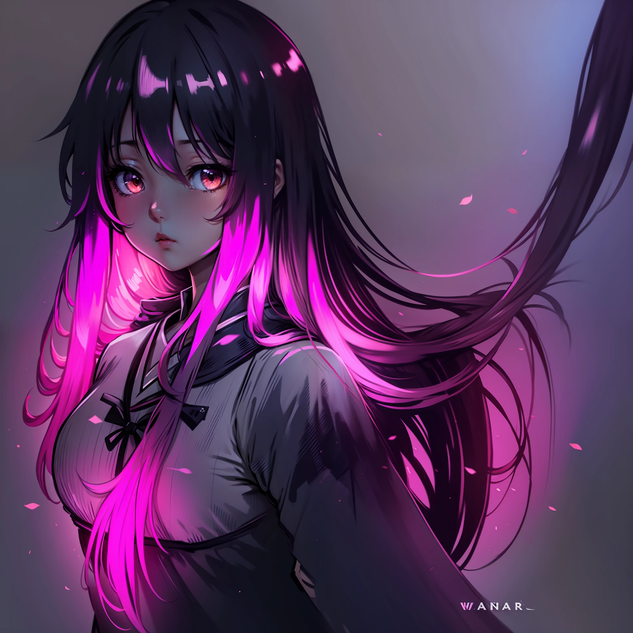 anime girl long hair